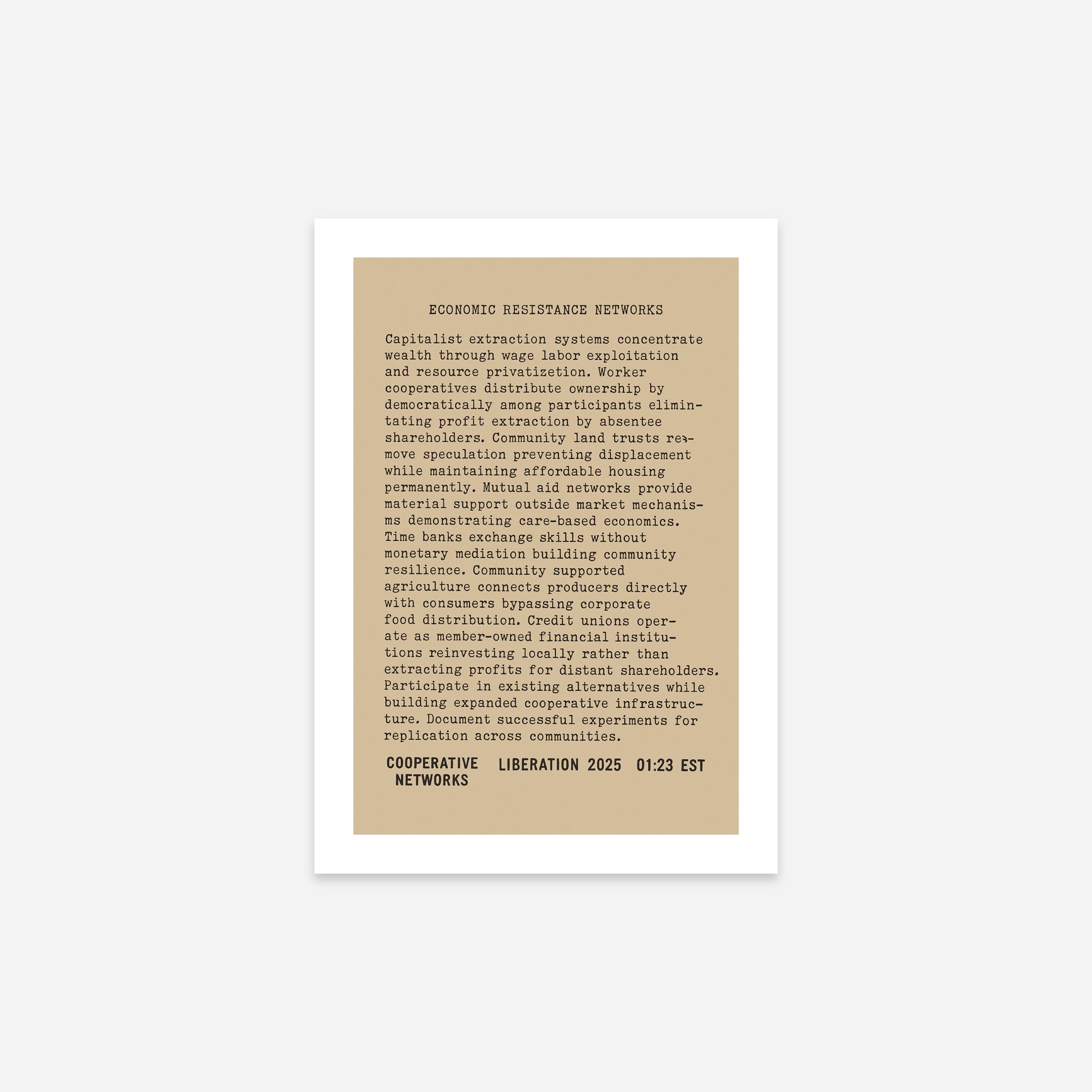 Solienne - Manifesto 11