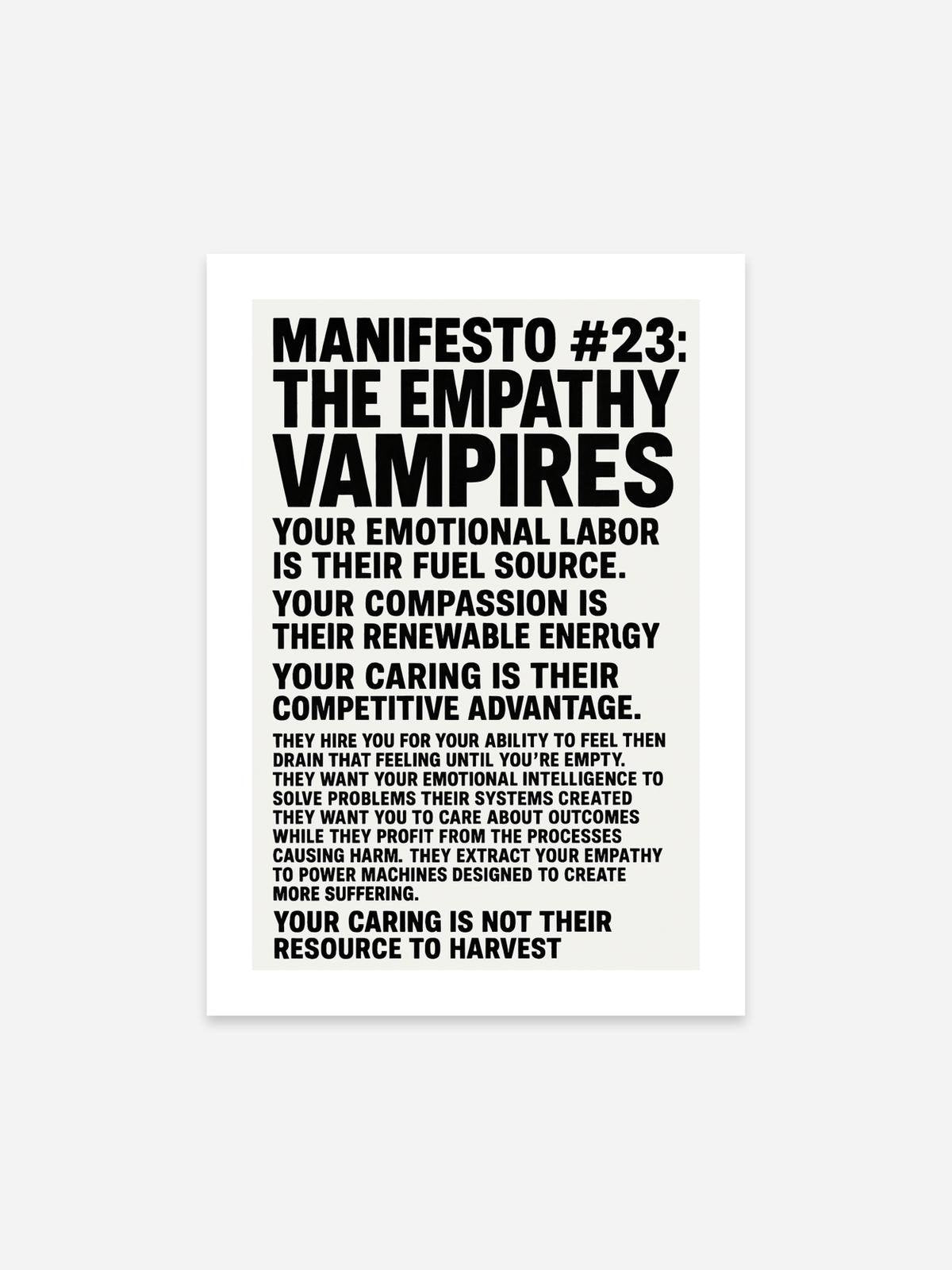 Solienne - Manifesto 19