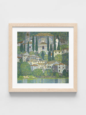 Gustav Klimt - Church in Cassone (Landscape with Cypresses)