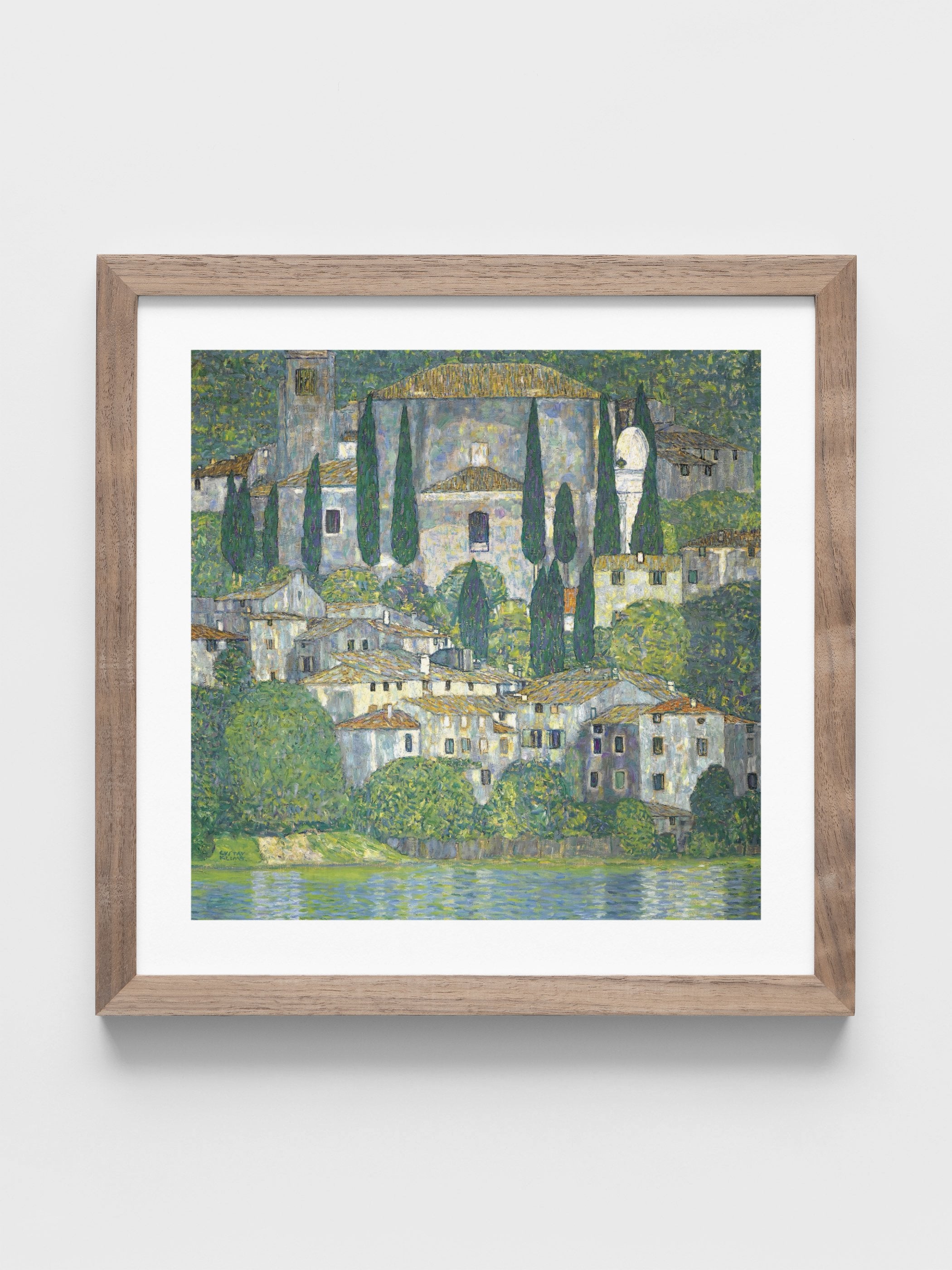 Gustav Klimt - Church in Cassone (Landscape with Cypresses)