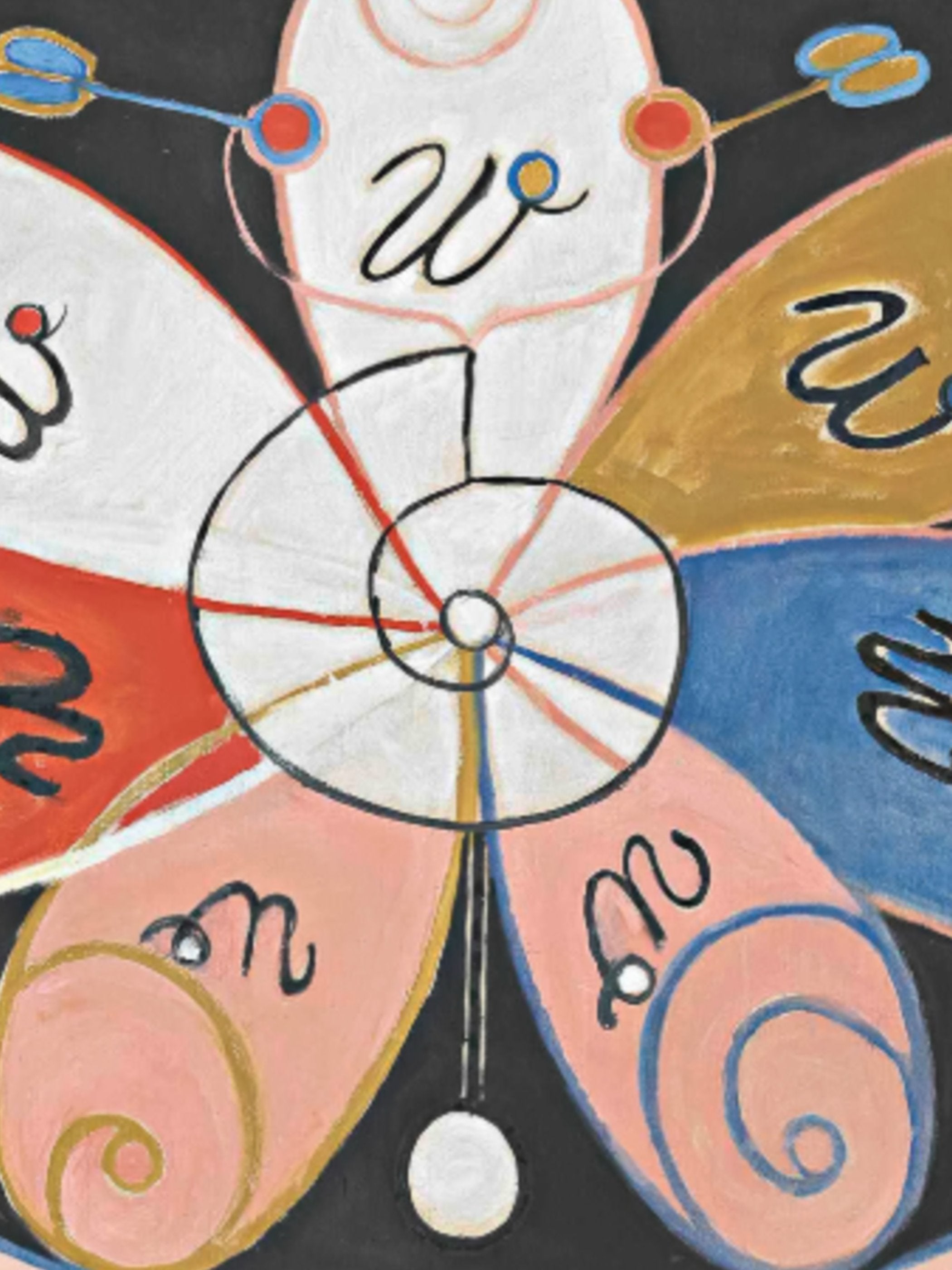 Hilma af Klint - Evolution, No. 15, Group IV, The Seven-Pointed Stars