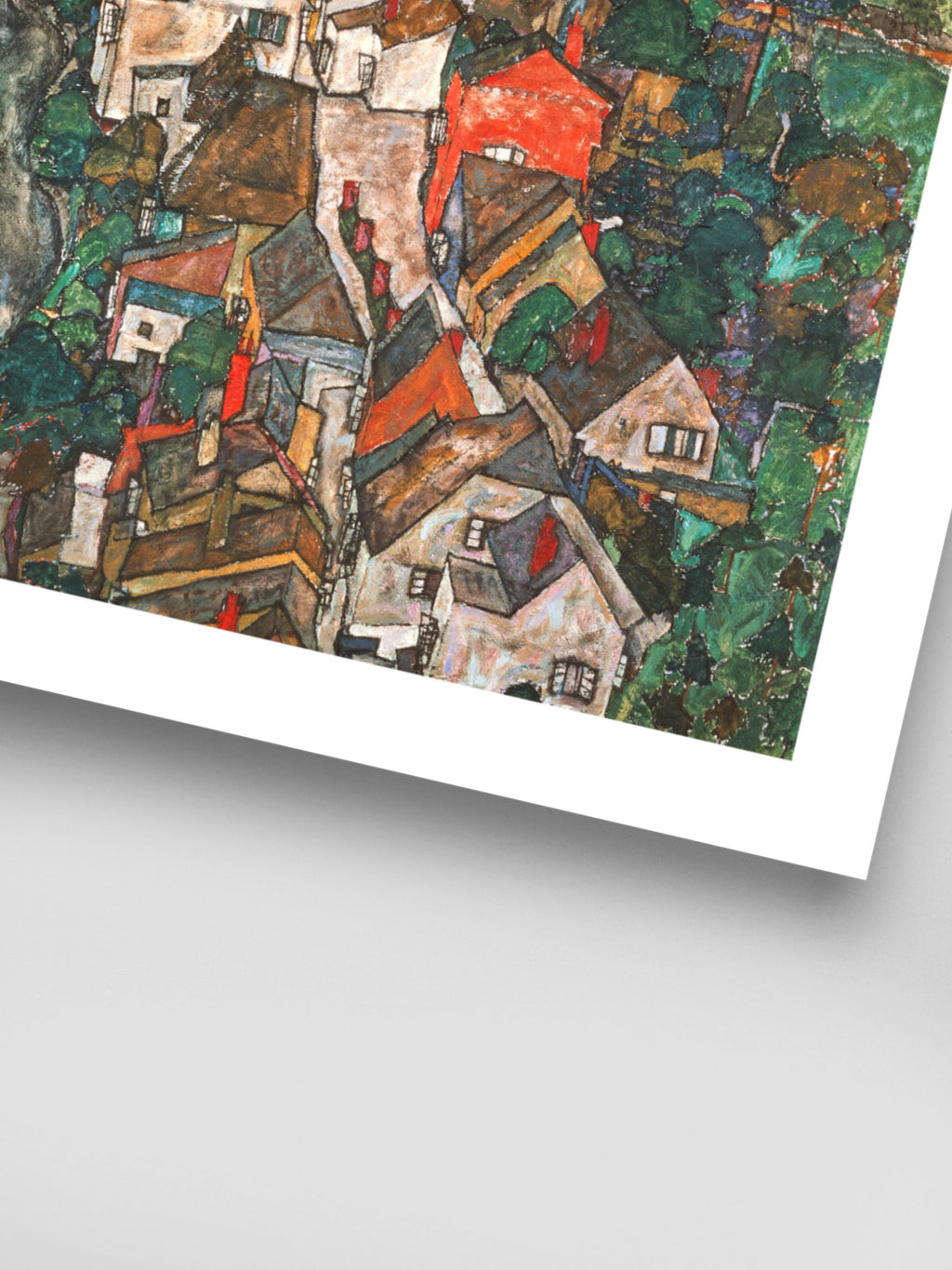 Egon Schiele - Landscape at Krumau