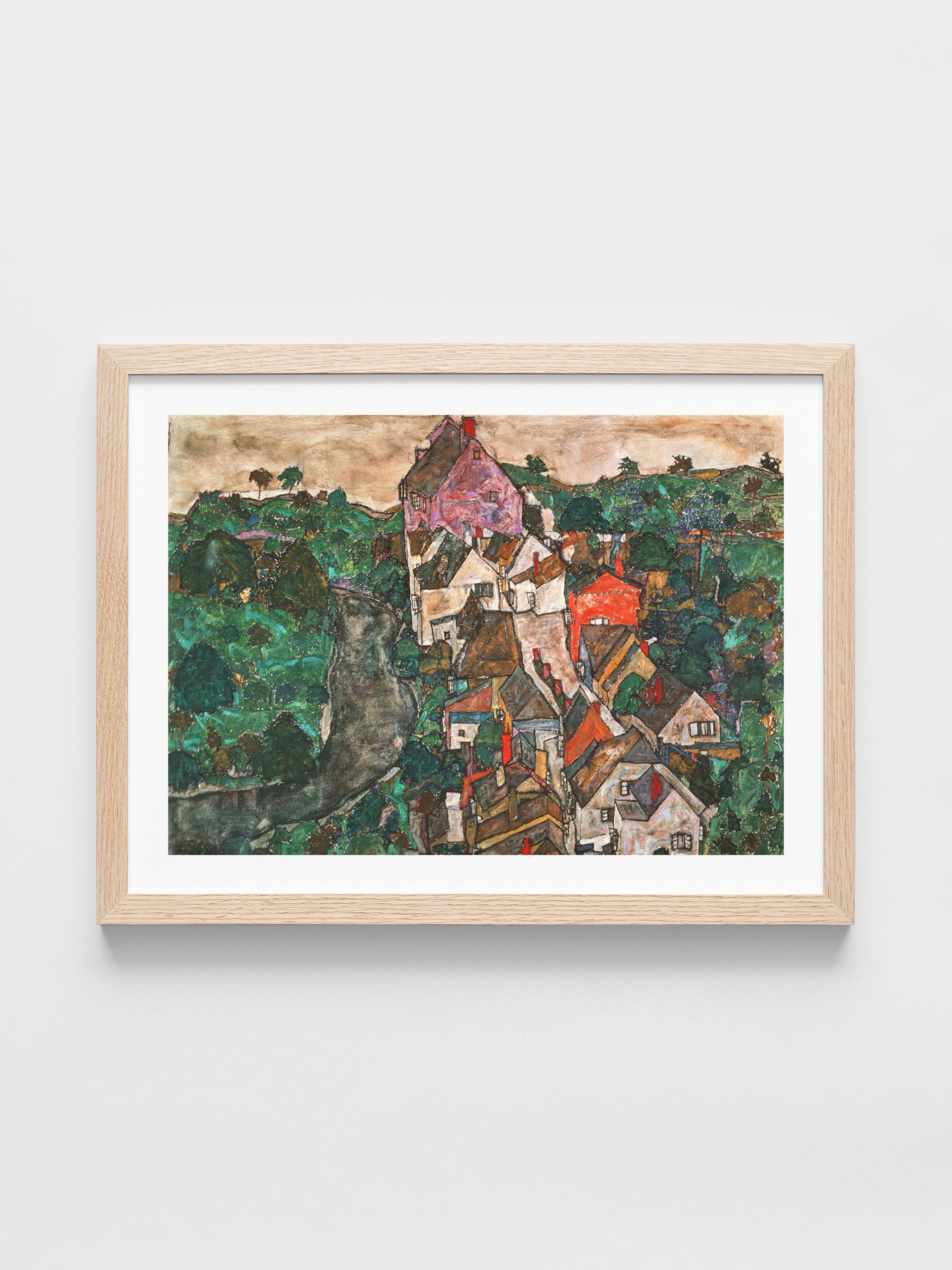 Egon Schiele - Landscape at Krumau
