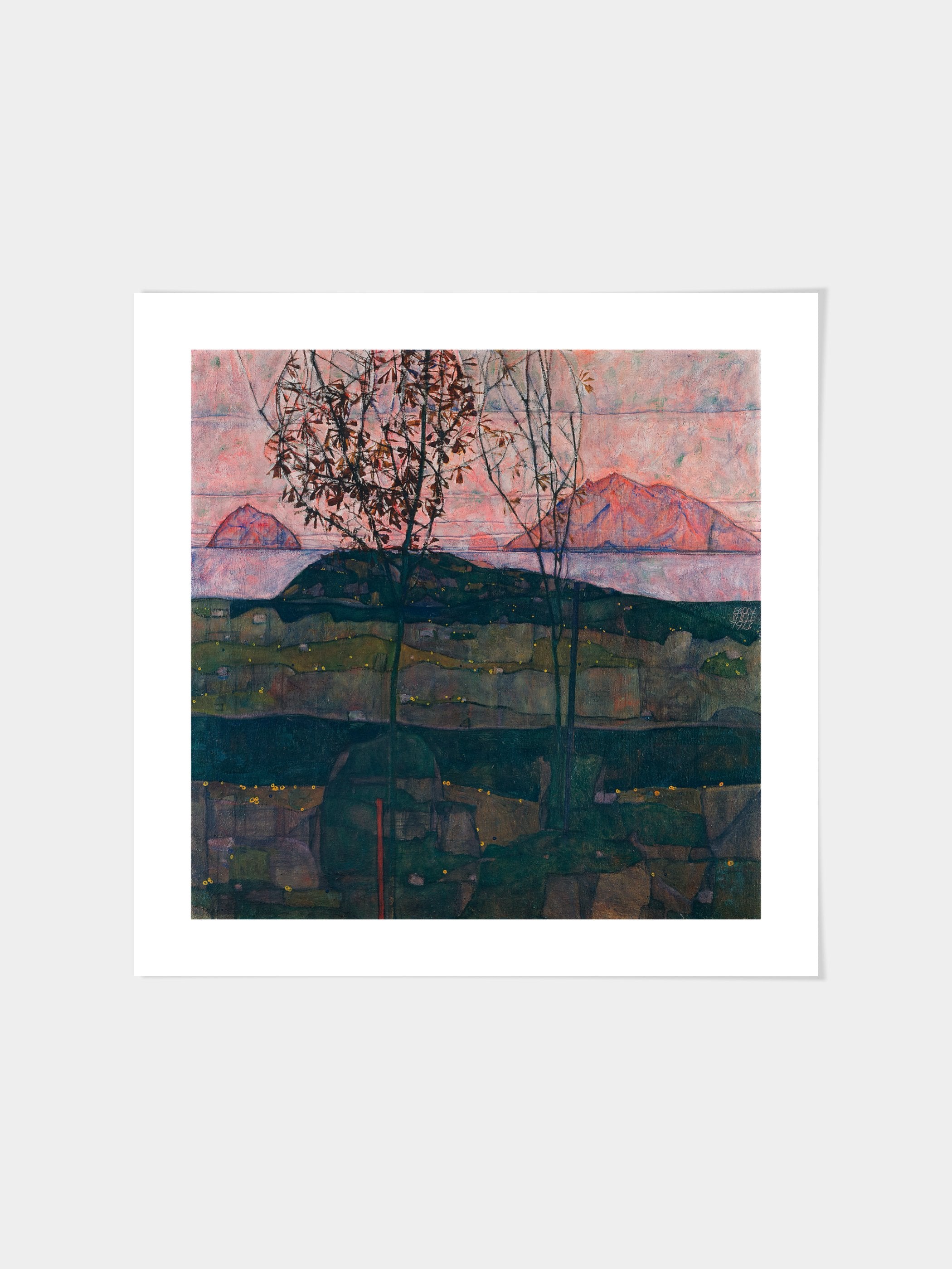 Egon Schiele - Setting Sun