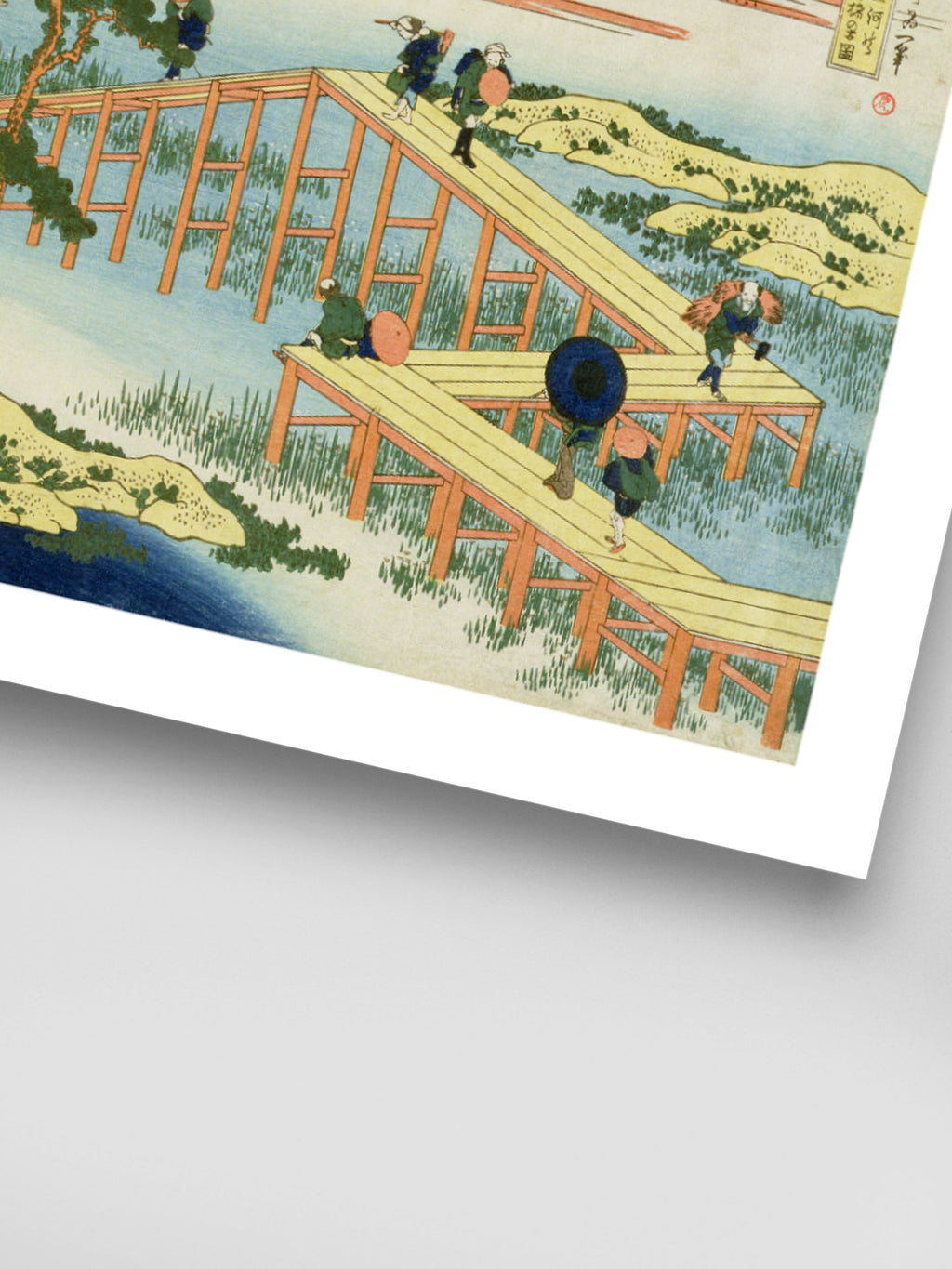 Katsushika Hokusai - Eight part bridge, province of Mucawa
