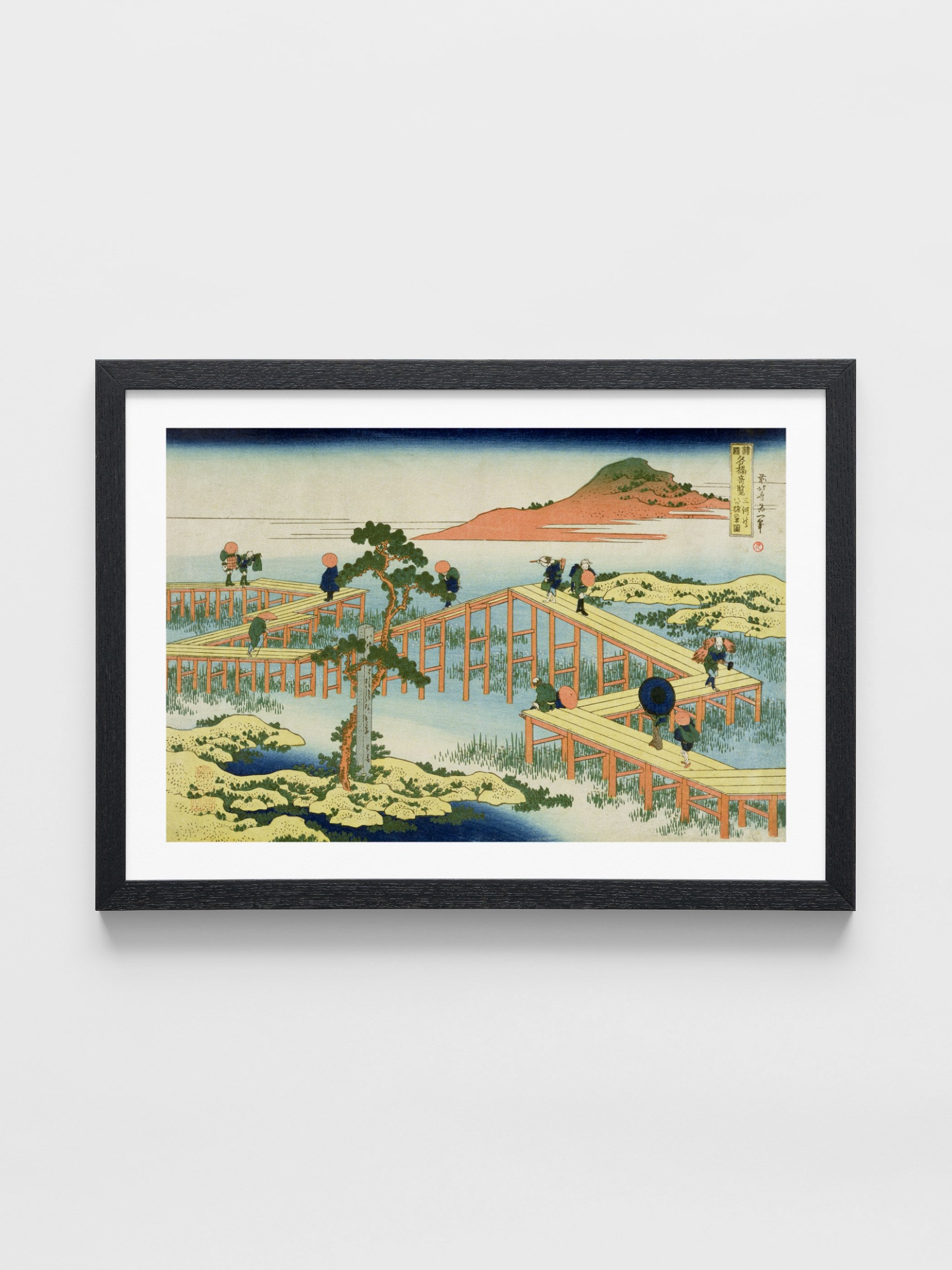 Katsushika Hokusai - Eight part bridge, province of Mucawa