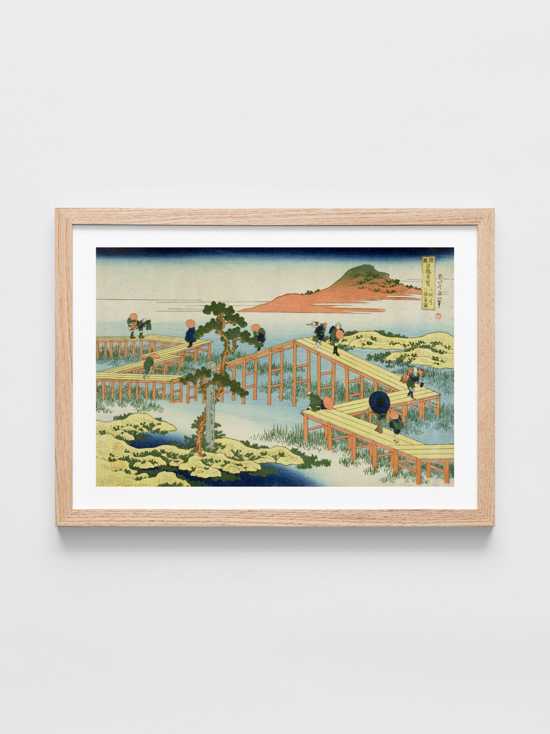 Katsushika Hokusai - Eight part bridge, province of Mucawa