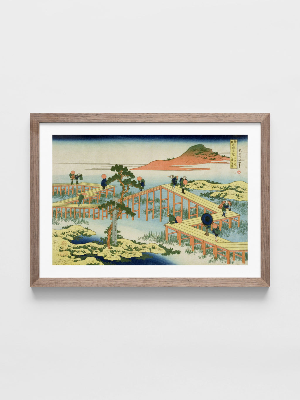 Katsushika Hokusai - Eight part bridge, province of Mucawa