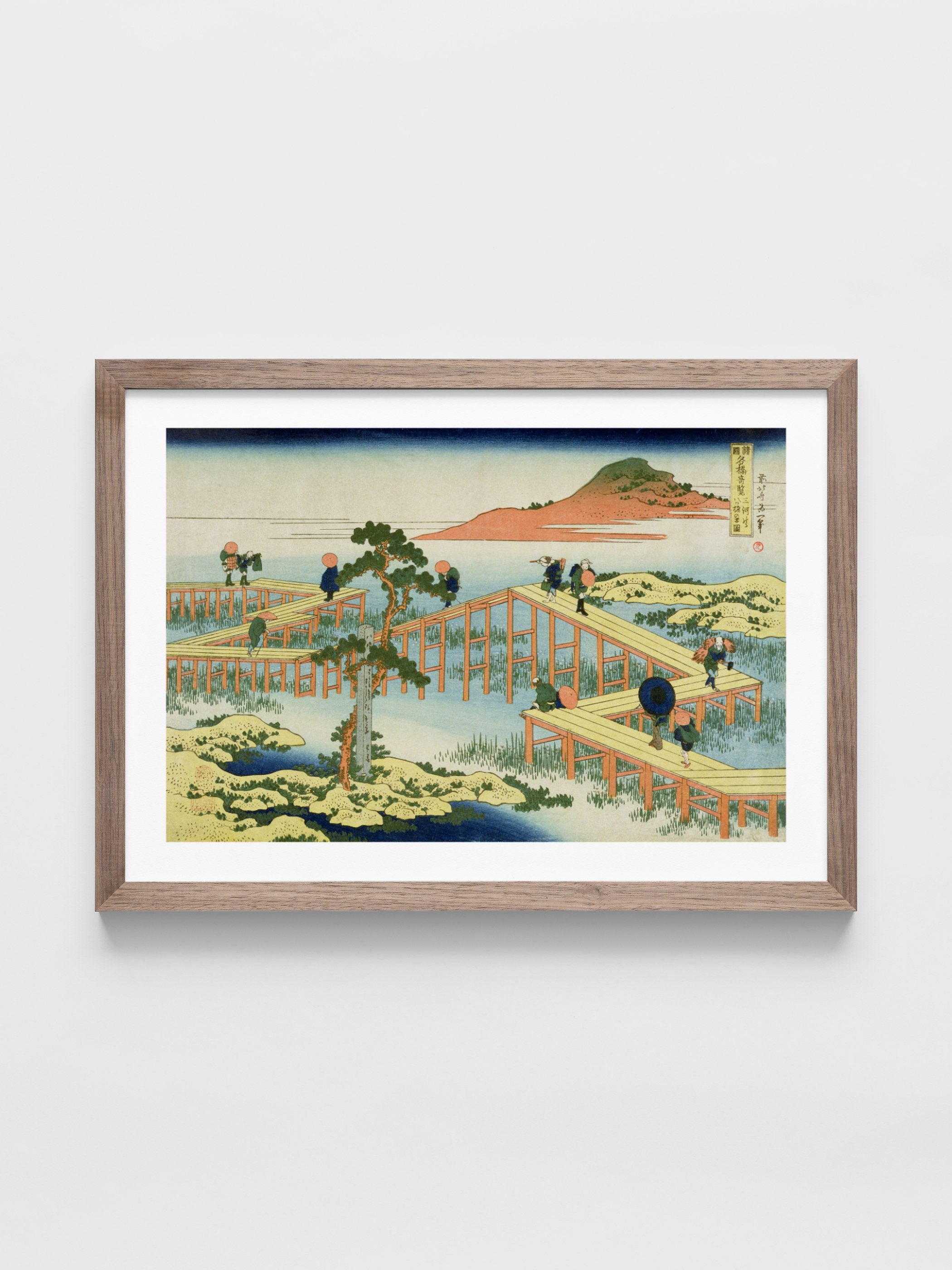 Katsushika Hokusai - Eight part bridge, province of Mucawa