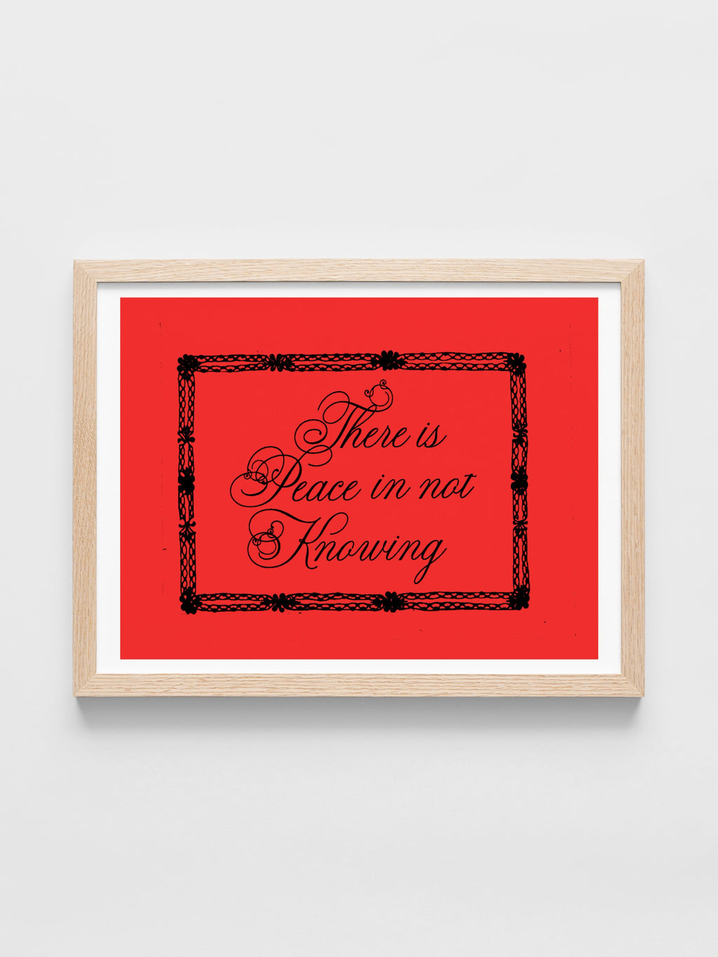 Jordan Schiffer - There is Peace in not Knowing