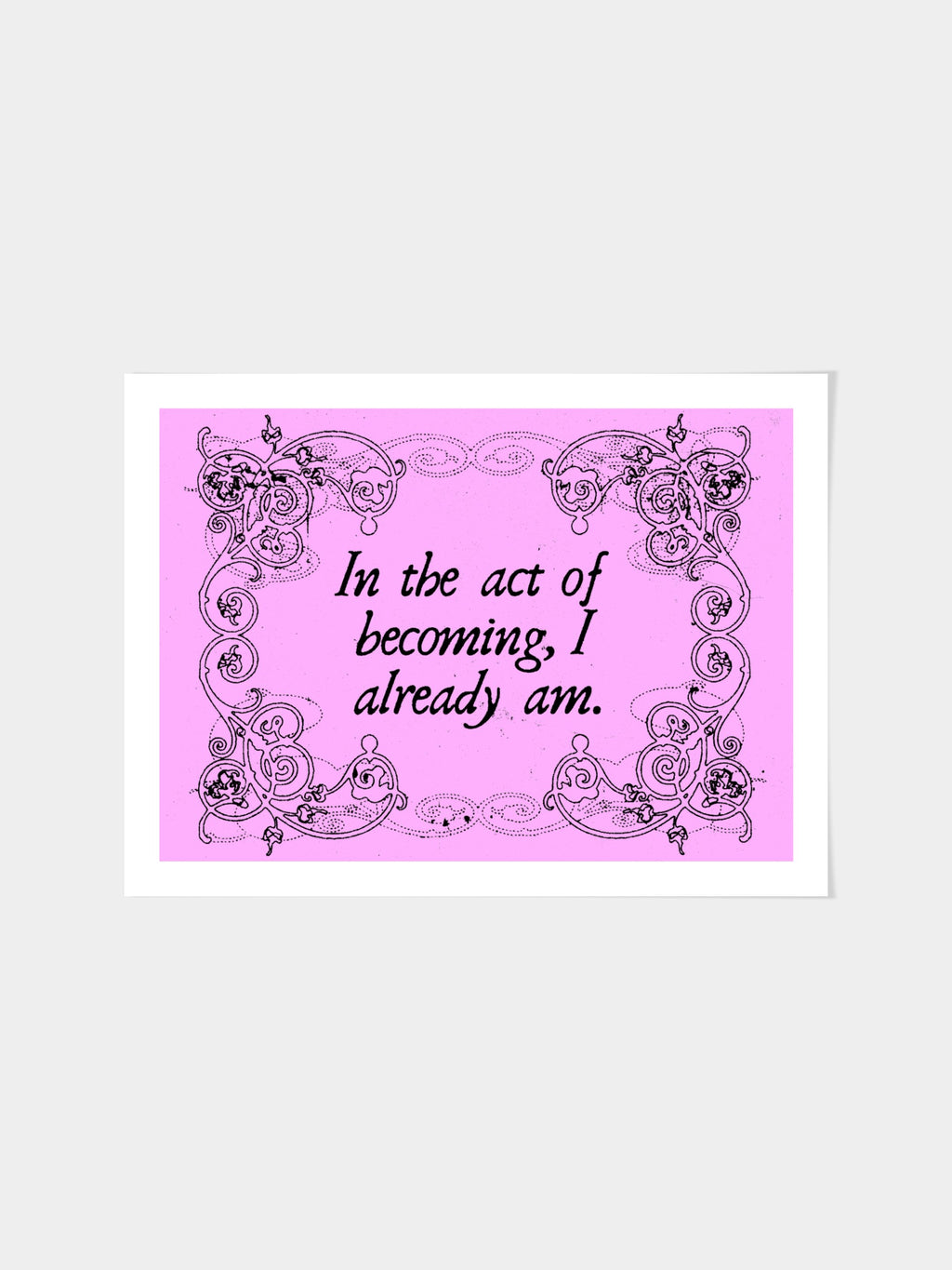 Jordan Schiffer - In the act of becoming, I already am