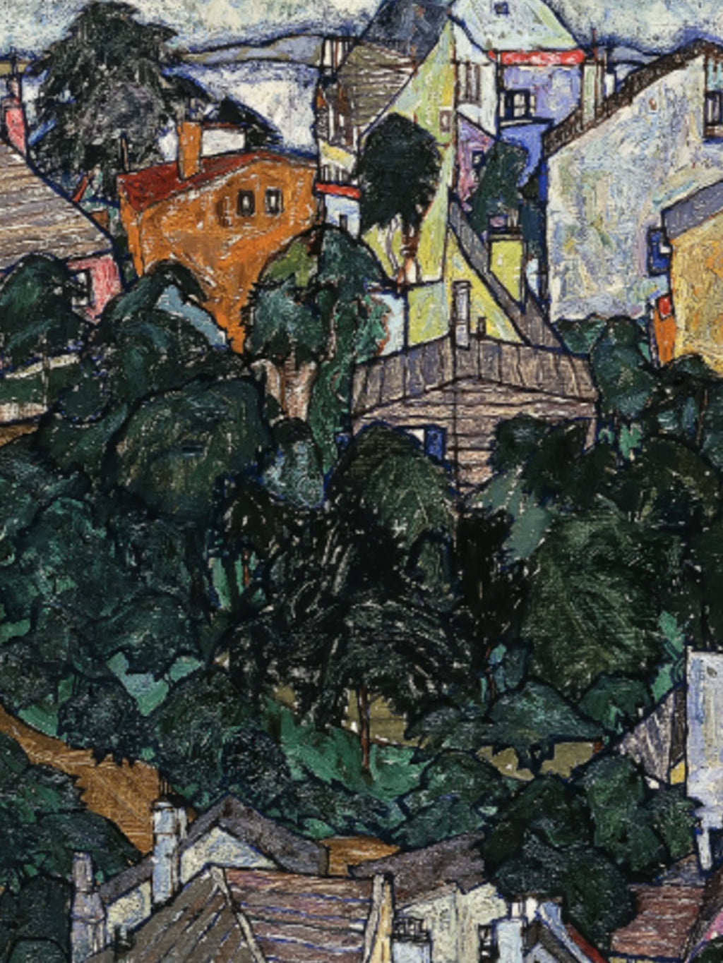 Egon Schiele - Summer Landscape; Sommerlandschaft