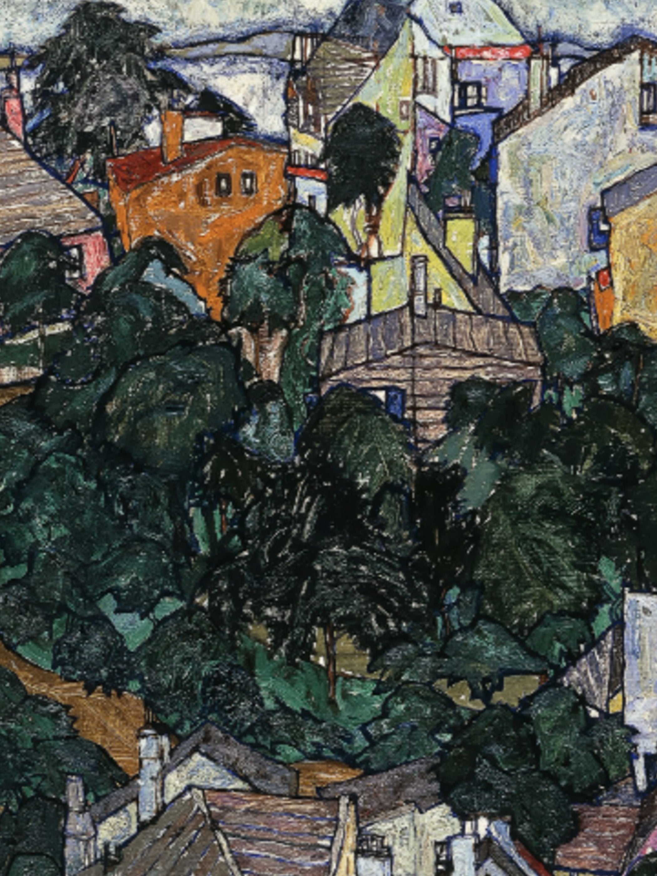 Egon Schiele - Summer Landscape; Sommerlandschaft