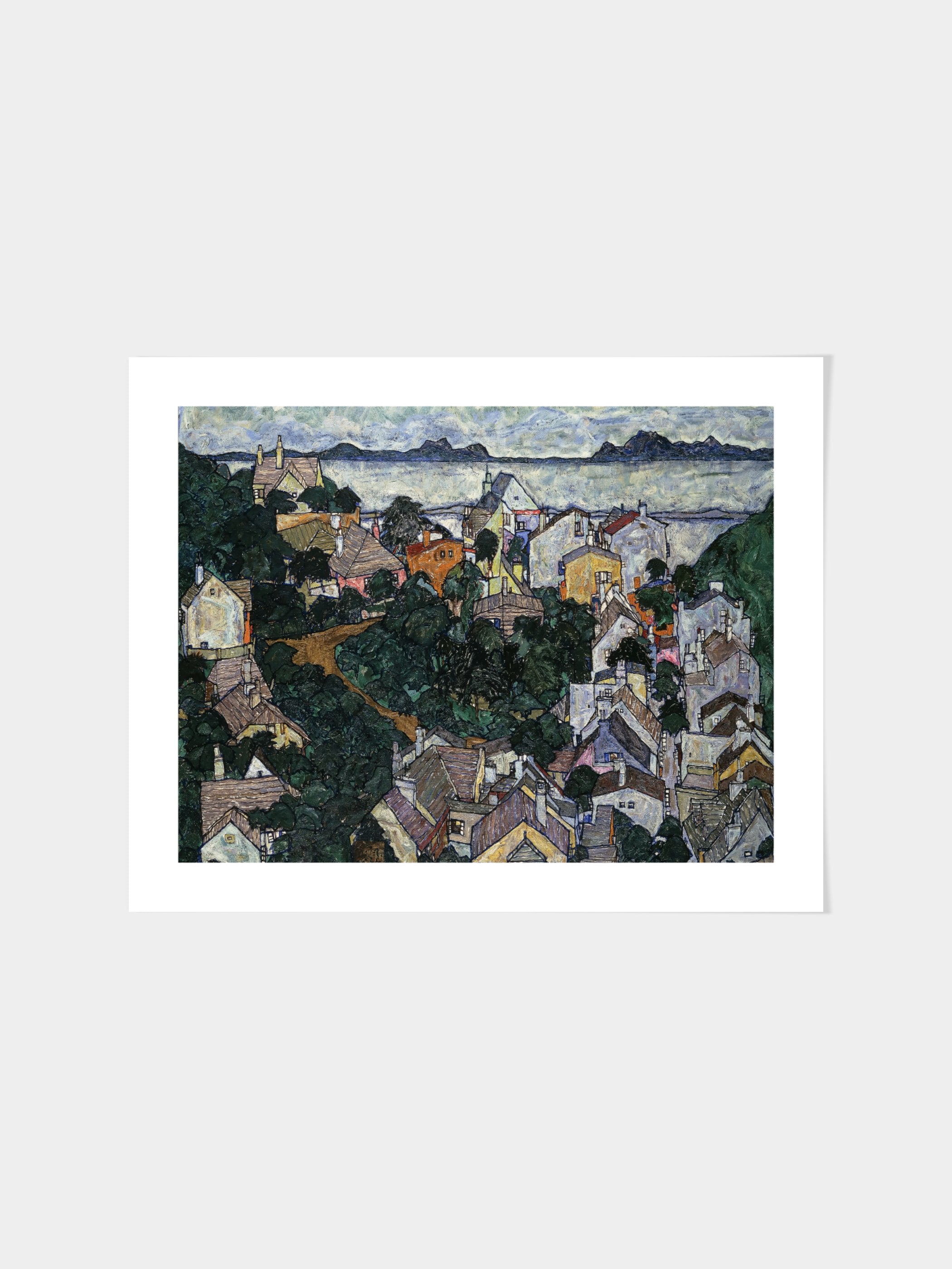 Egon Schiele - Summer Landscape; Sommerlandschaft