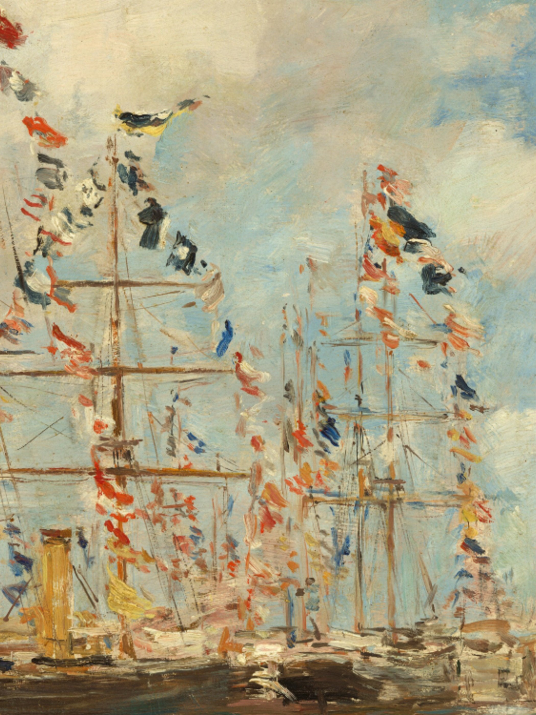 Eugène Boudin - Yacht Basin at Trouville-Deauville