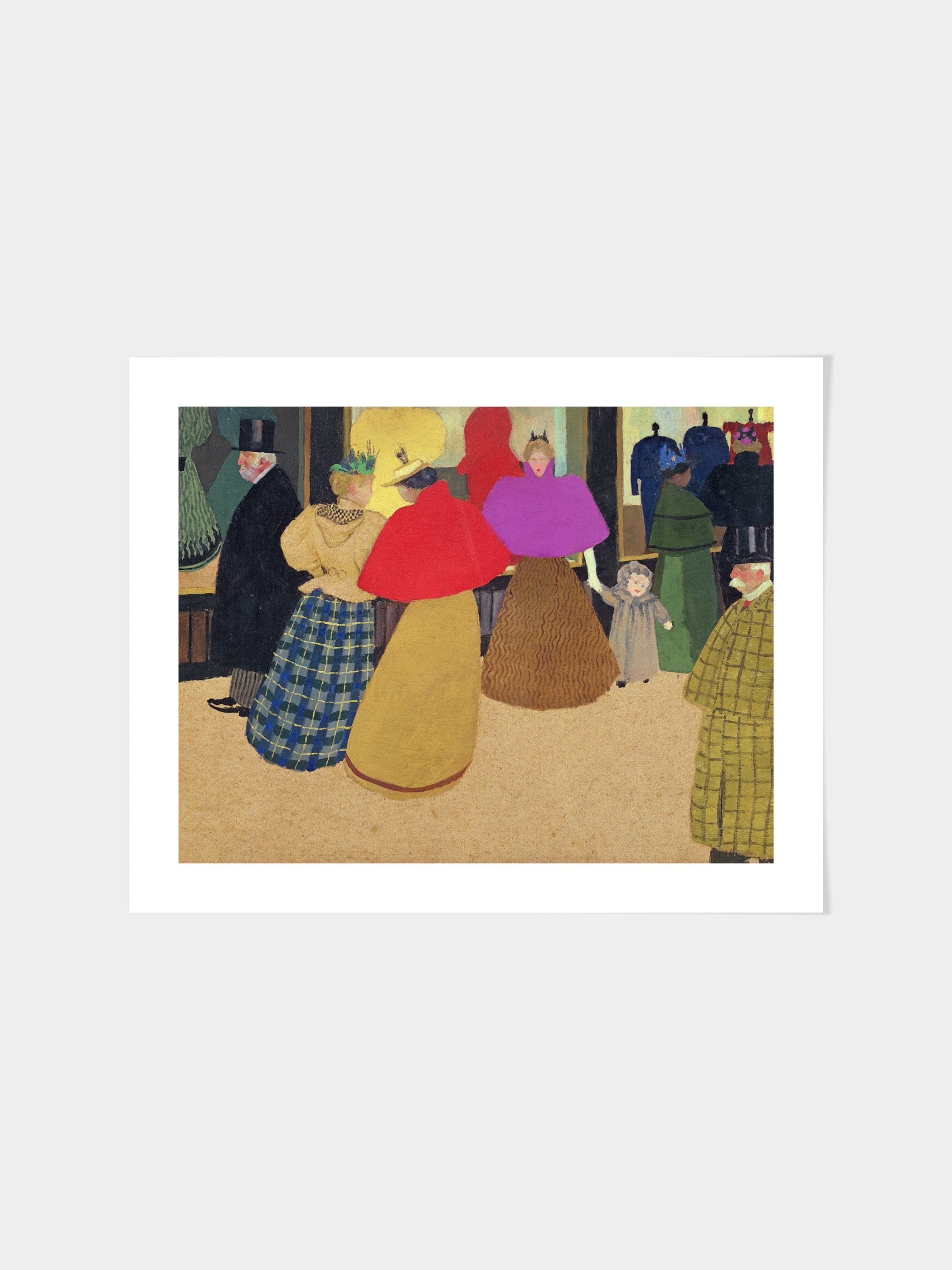 Felix Edouard Vallotton - Les Passants' or 'Street Scene'
