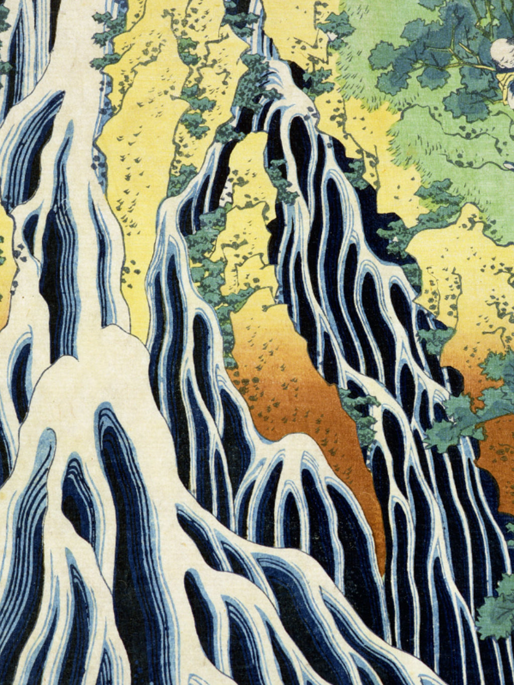 Katsushika Hokusai - Kirifura Fall in Kurokawa Mountain