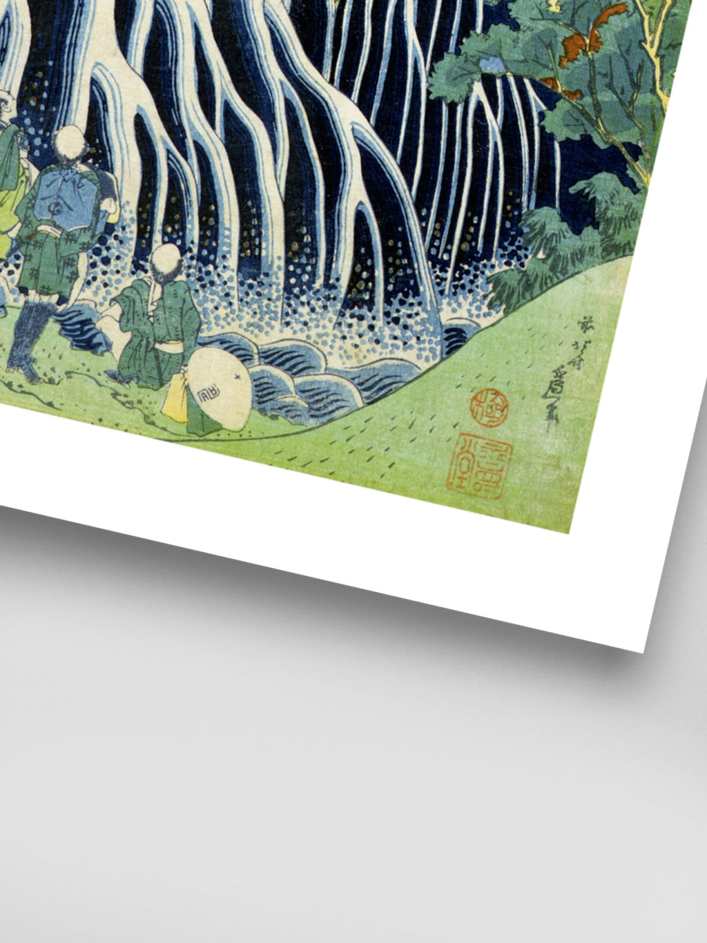 Katsushika Hokusai - Kirifura Fall in Kurokawa Mountain