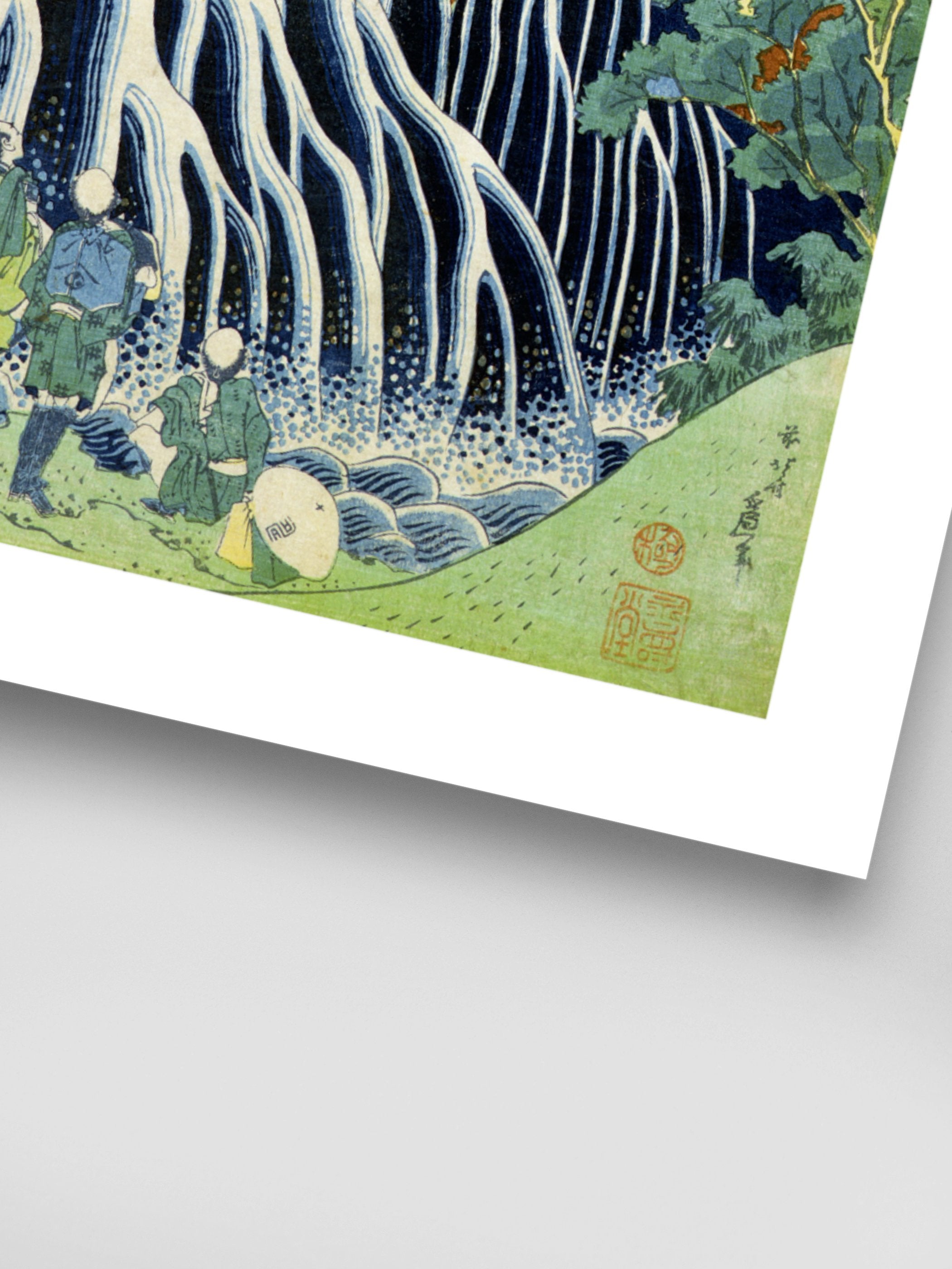Katsushika Hokusai - Kirifura Fall in Kurokawa Mountain
