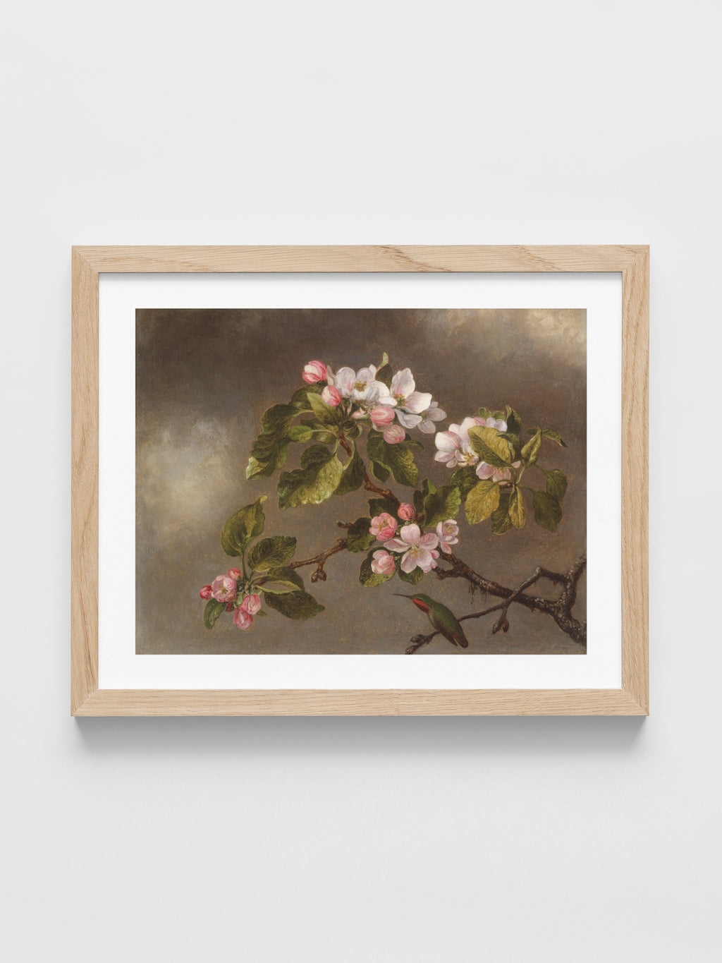 Martin Johnson Heade - Hummingbird and Apple Blossoms