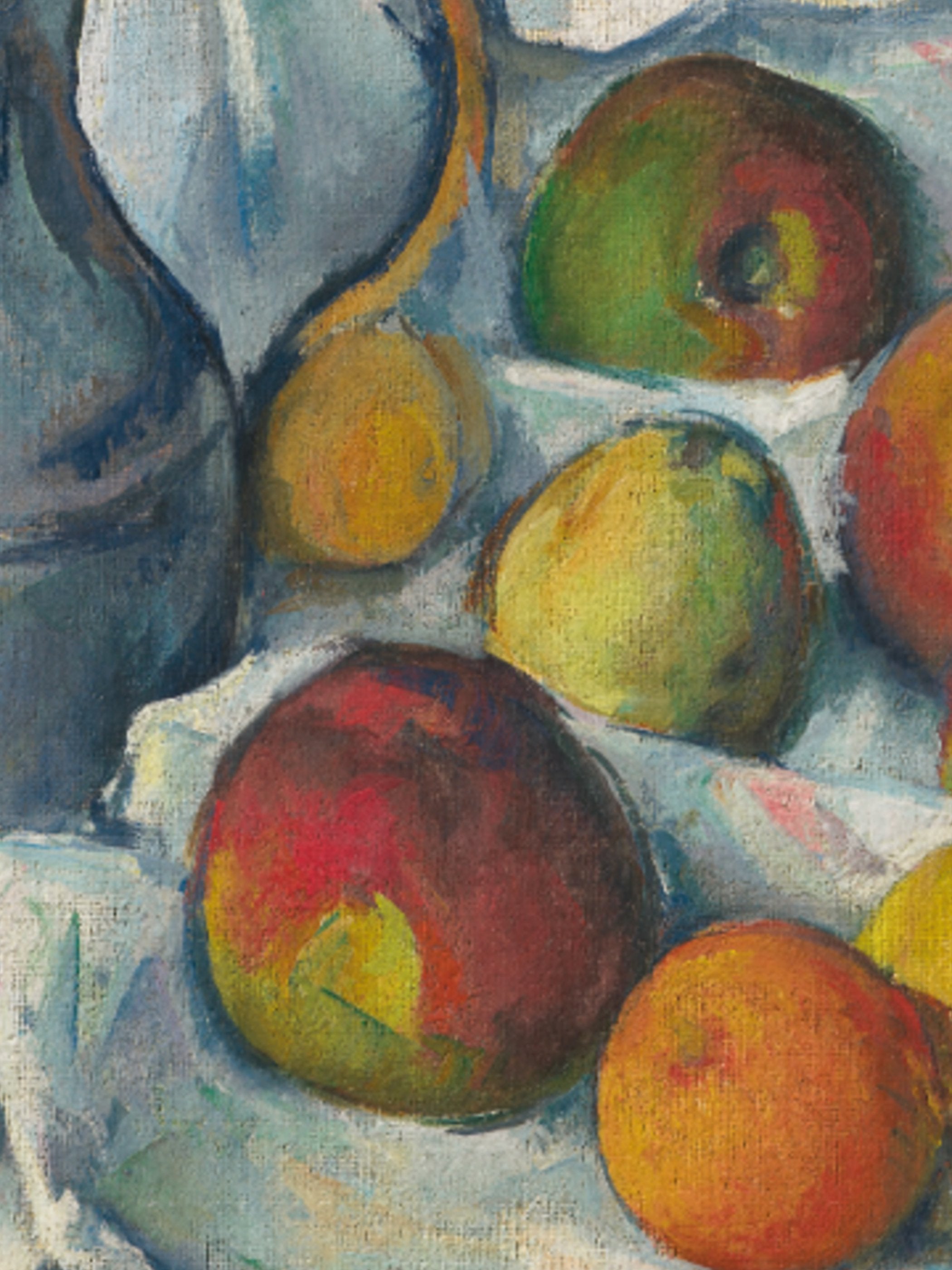 Paul Cezanne - Bouilloire et fruits