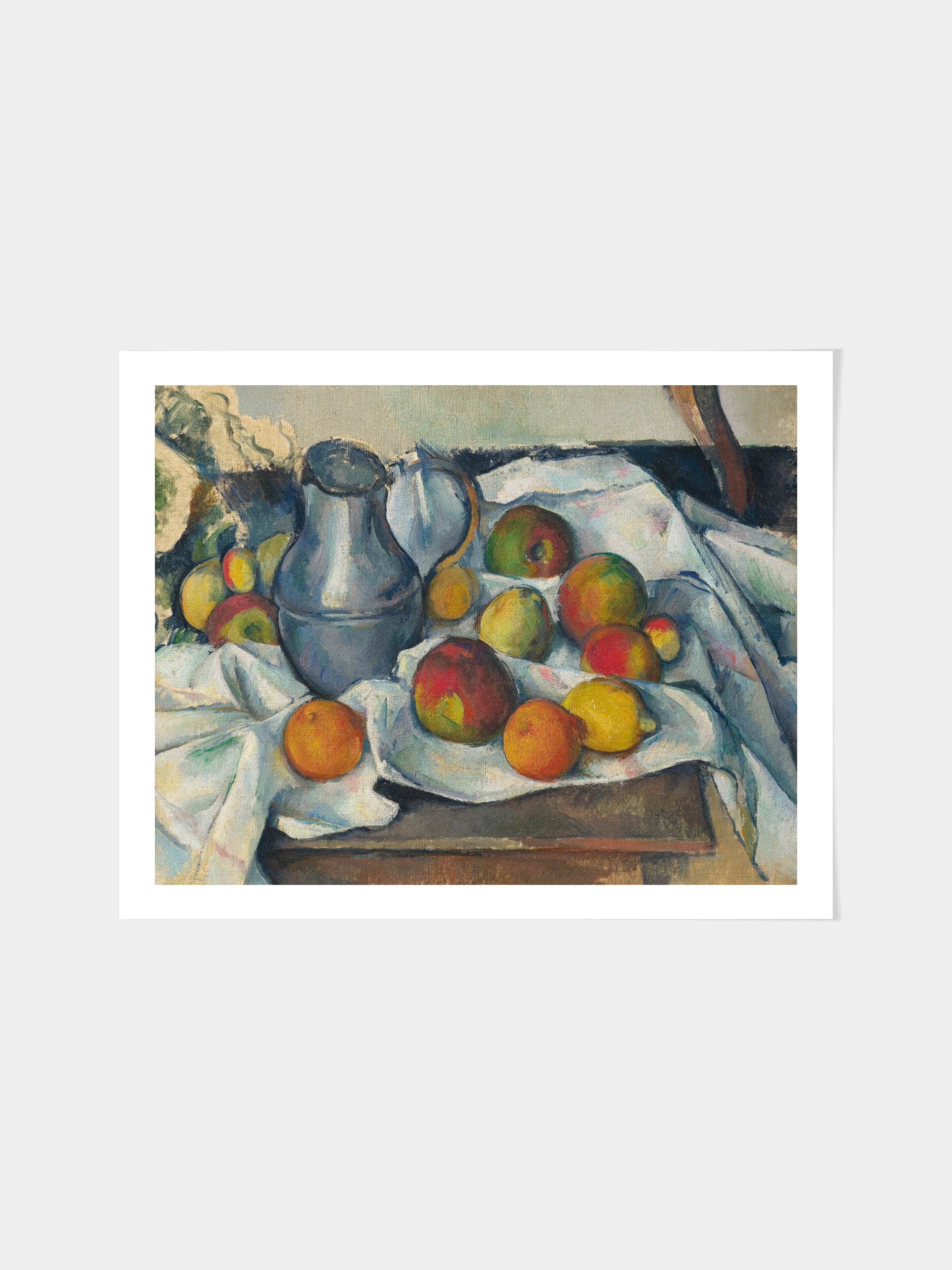 Paul Cezanne - Bouilloire et fruits