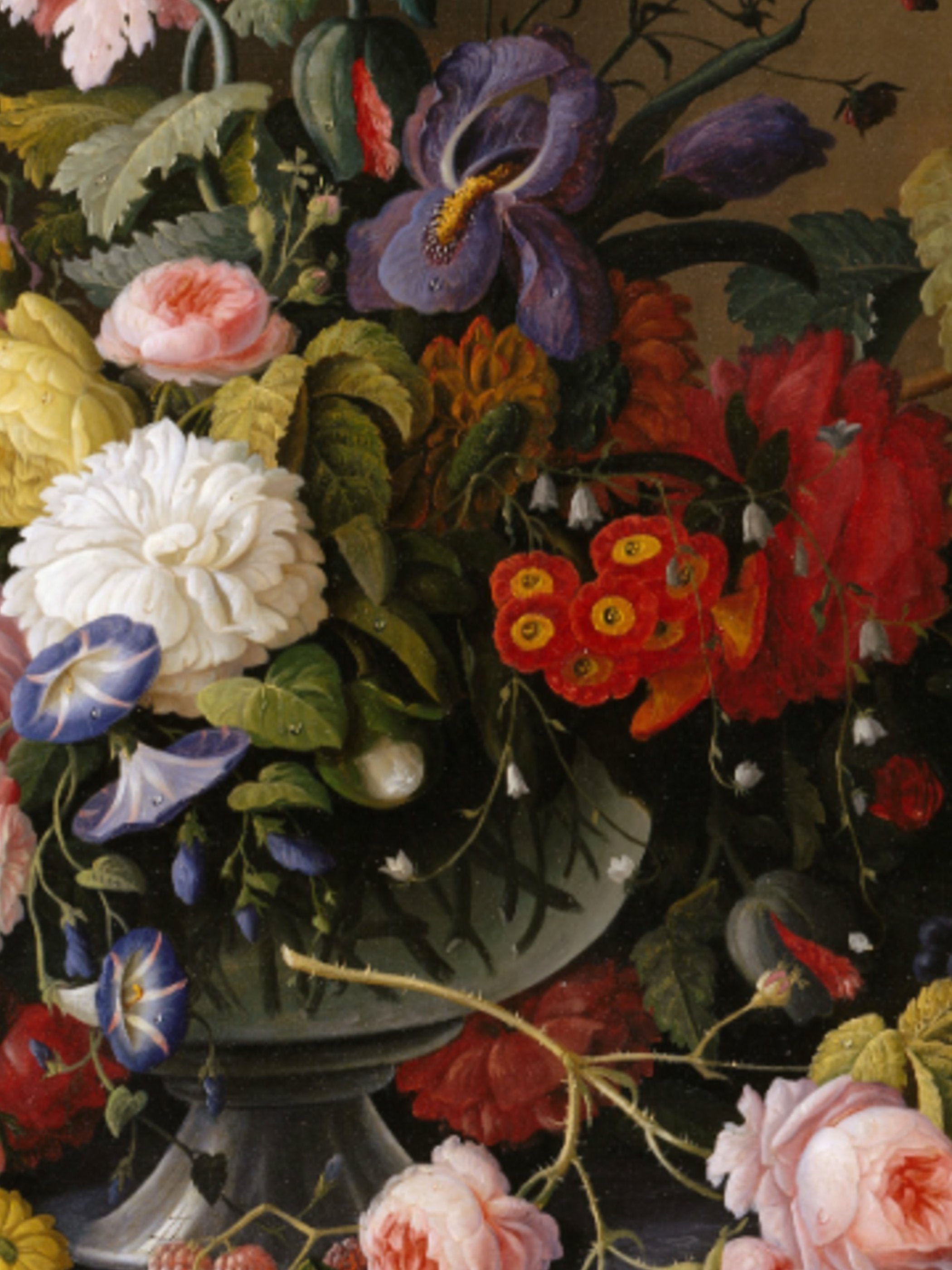 Severin Roesen - Still Life: Flowers and Fruit