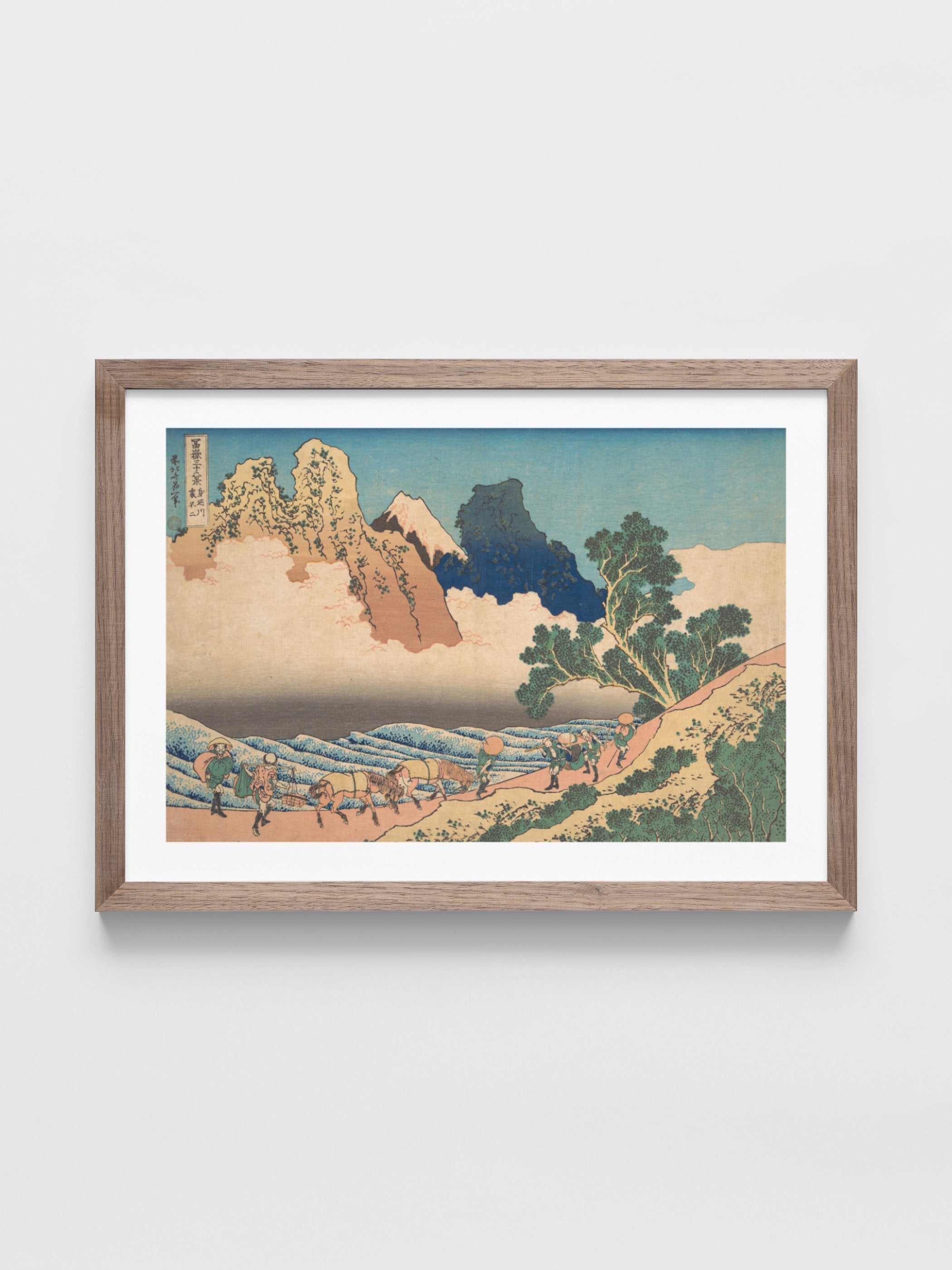 Katsushika Hokusai - View from the Other Side of Fuji from the Minobu River (Minobugawa ura Fuji)