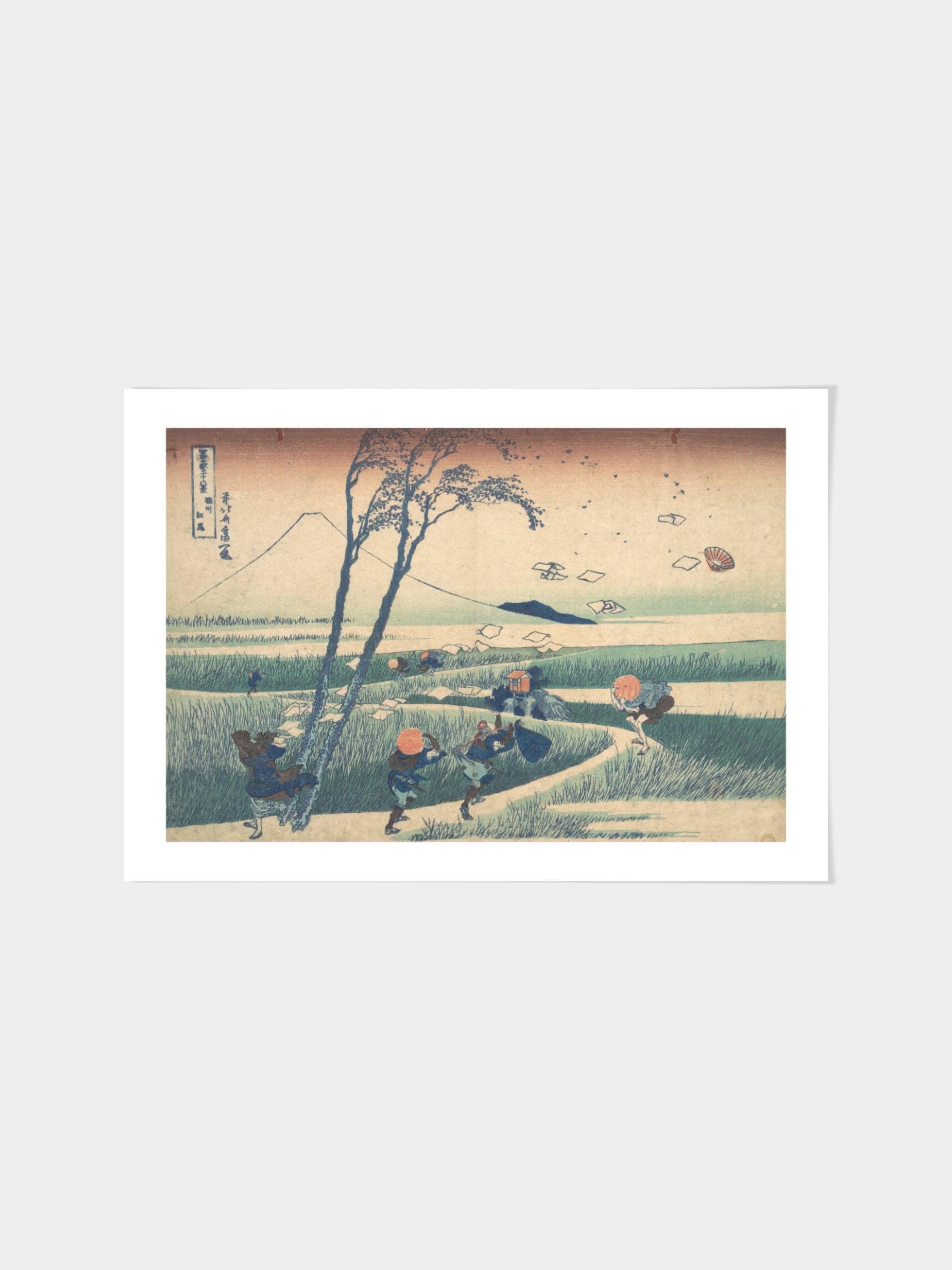 Katsushika Hokusai - View from the Other Side of Fuji from the Minobu River (Minobugawa ura Fuji)