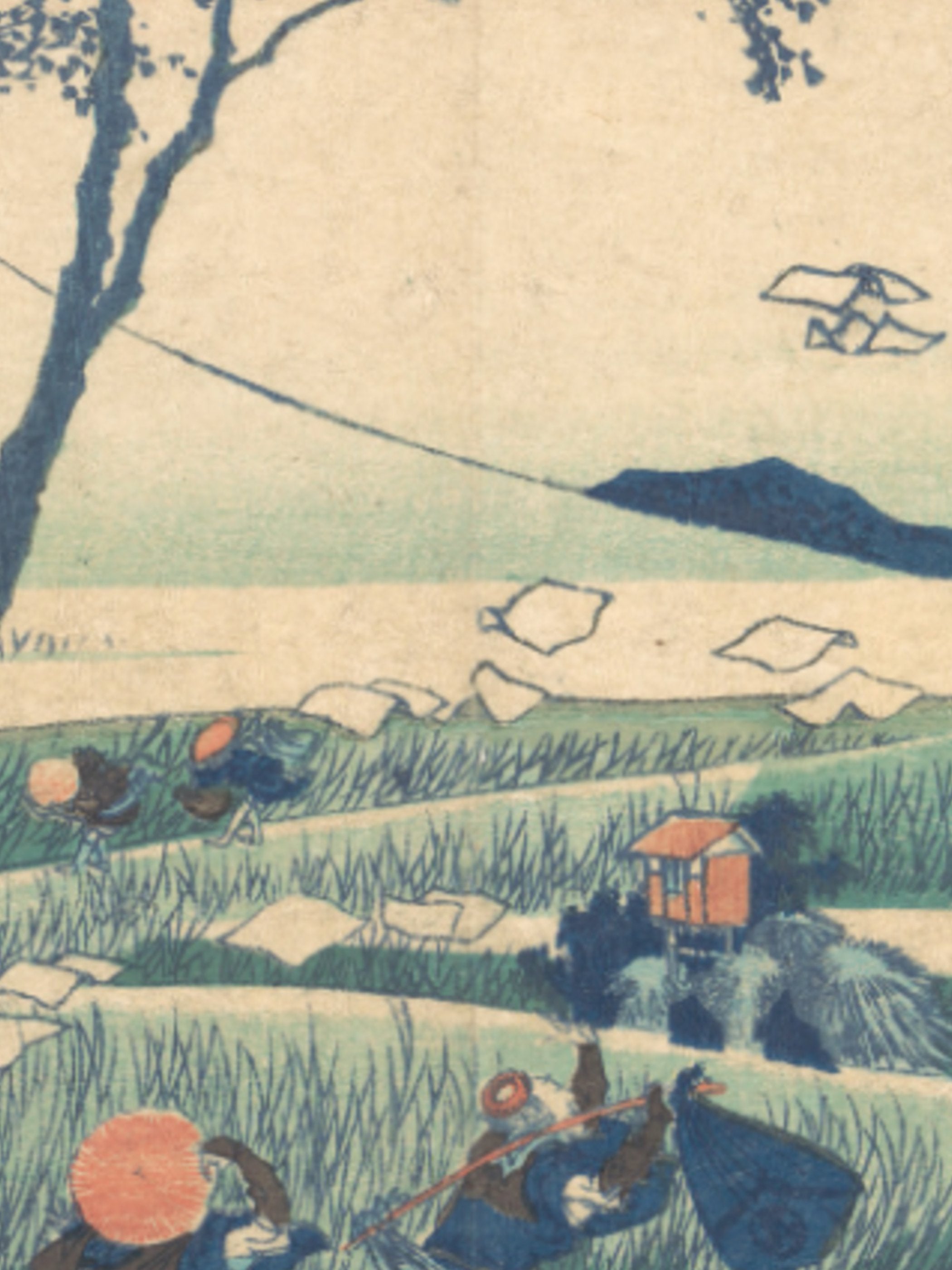 Katsushika Hokusai - View from the Other Side of Fuji from the Minobu River (Minobugawa ura Fuji)