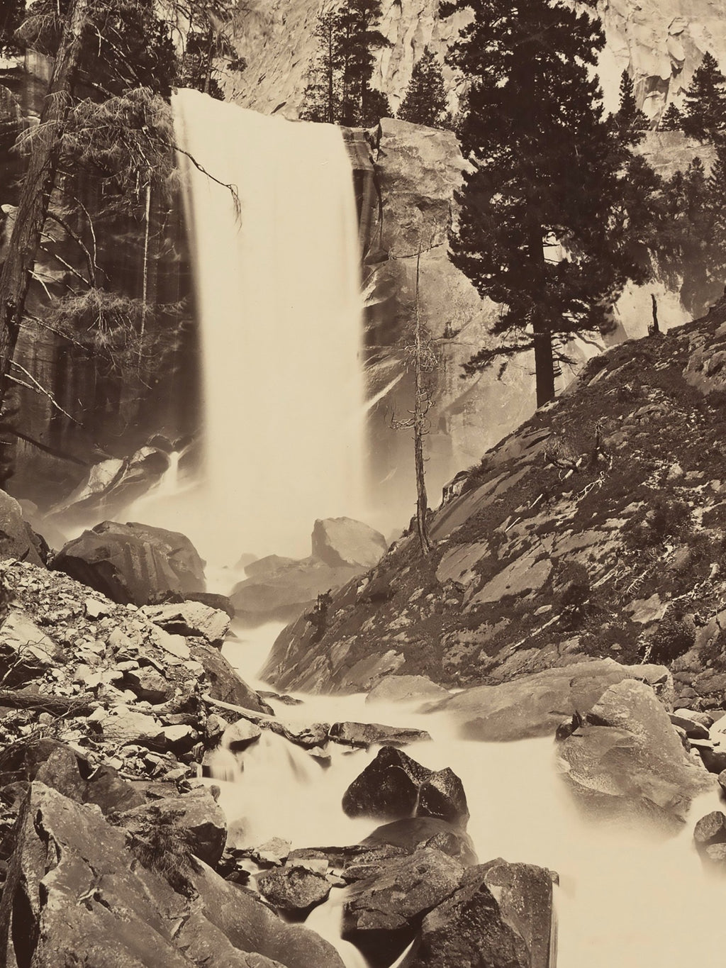 Carleton E. Watkins - Vernal Fall, Yosemite