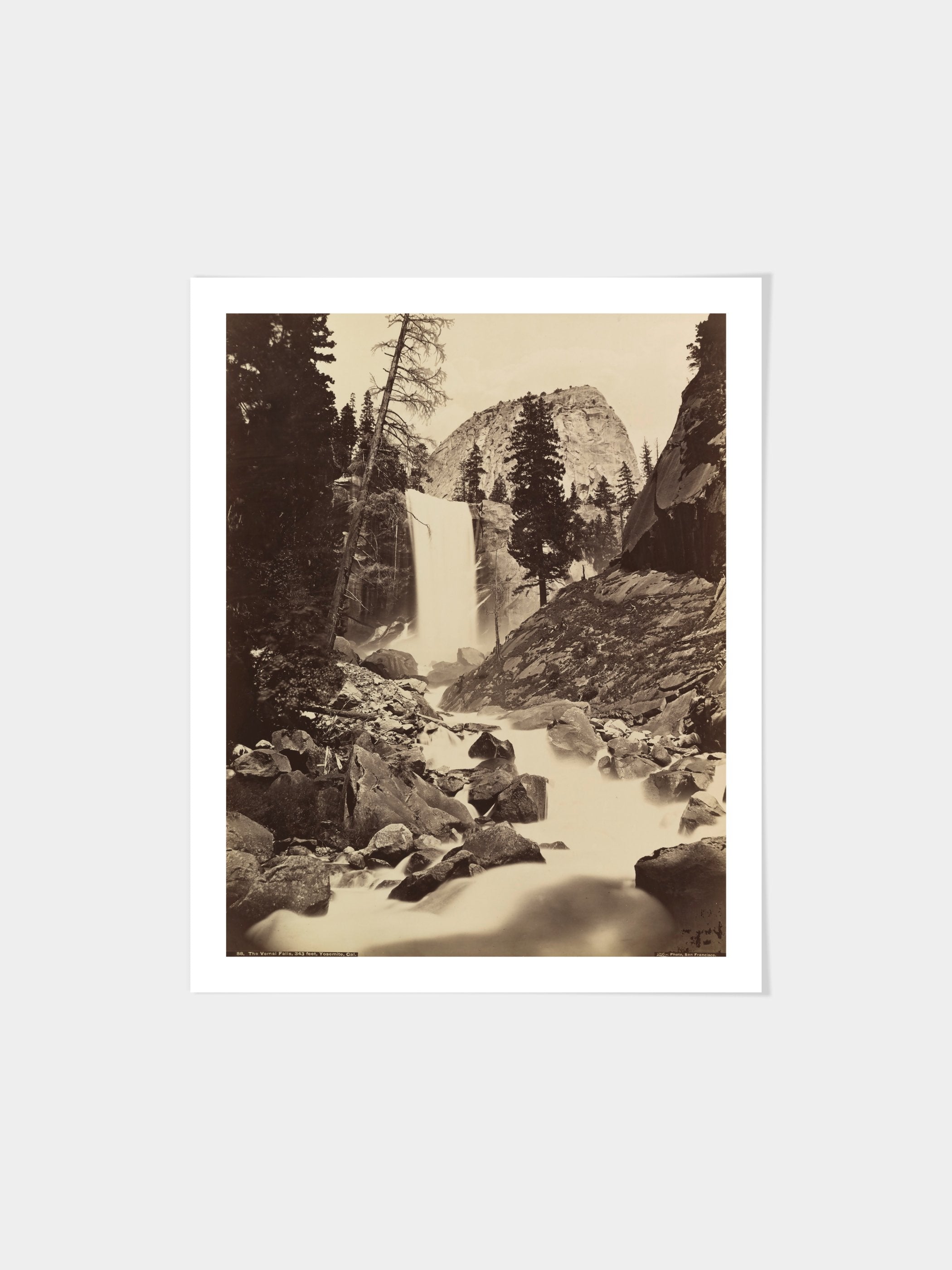 Carleton E. Watkins - Vernal Fall, Yosemite