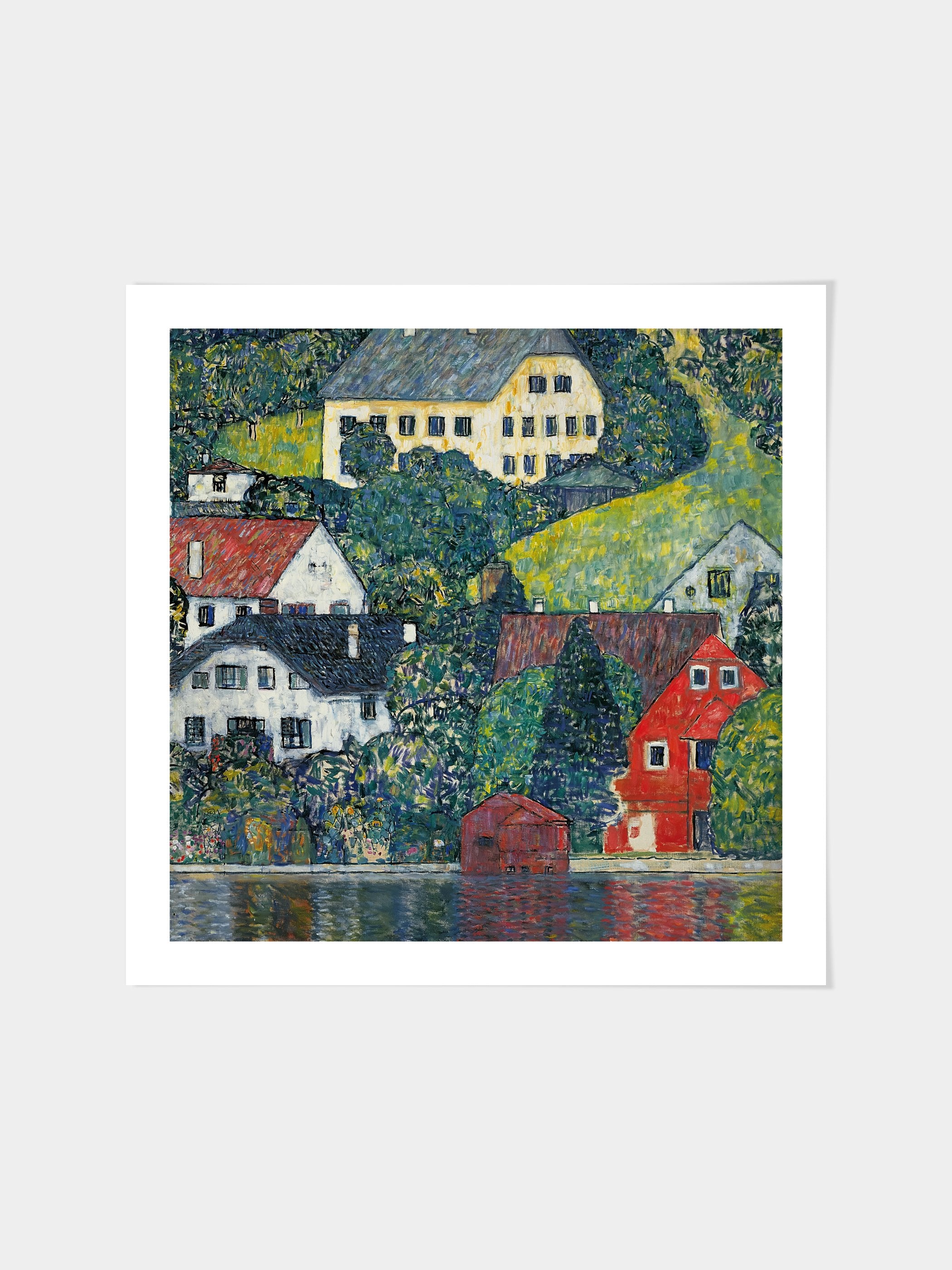 Gustav Klimt - Houses at Unterach on the Attersee