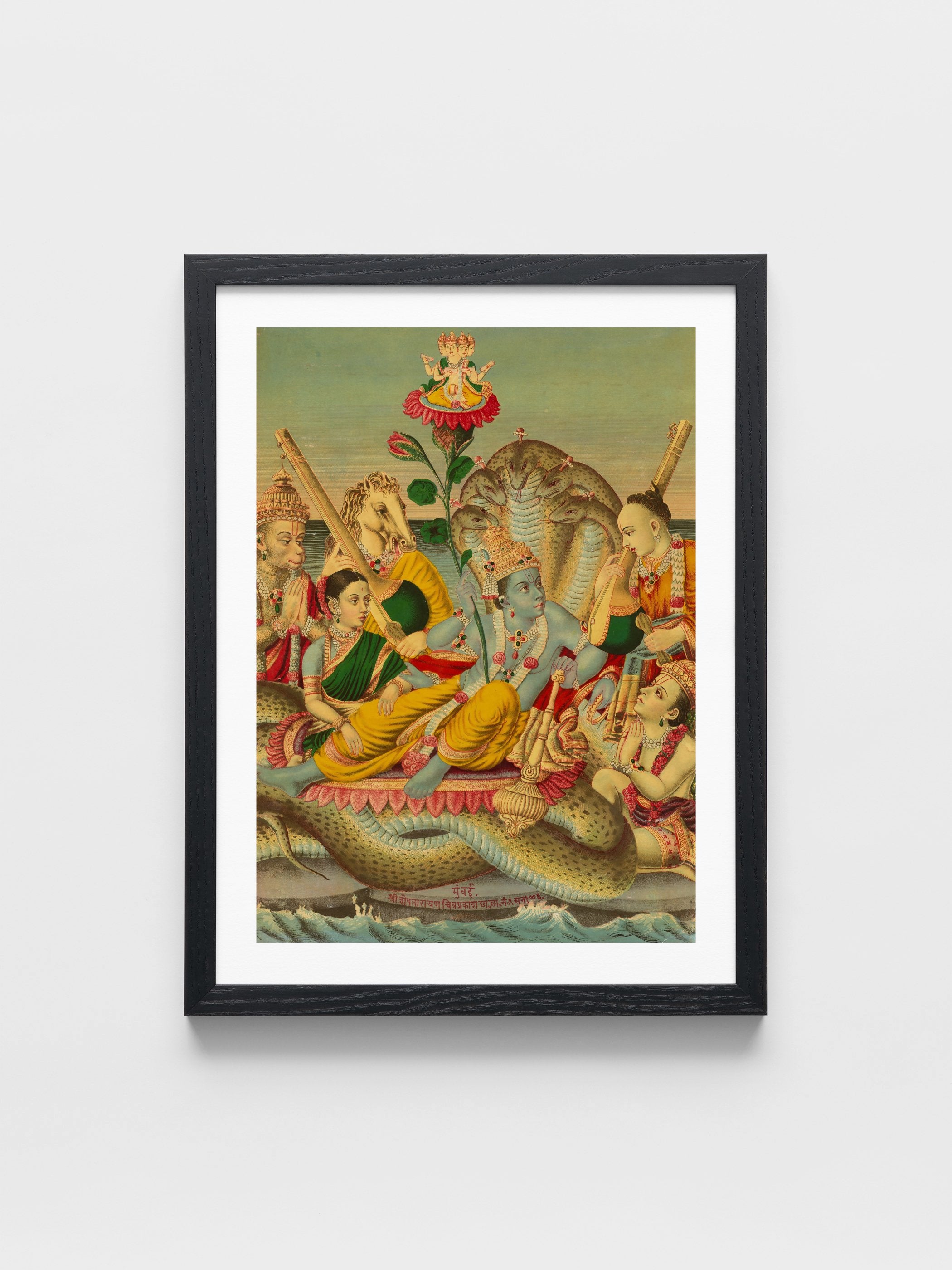 Vishnu Narayana on the divine serpent Shesha (Shri Sheshanarayana)