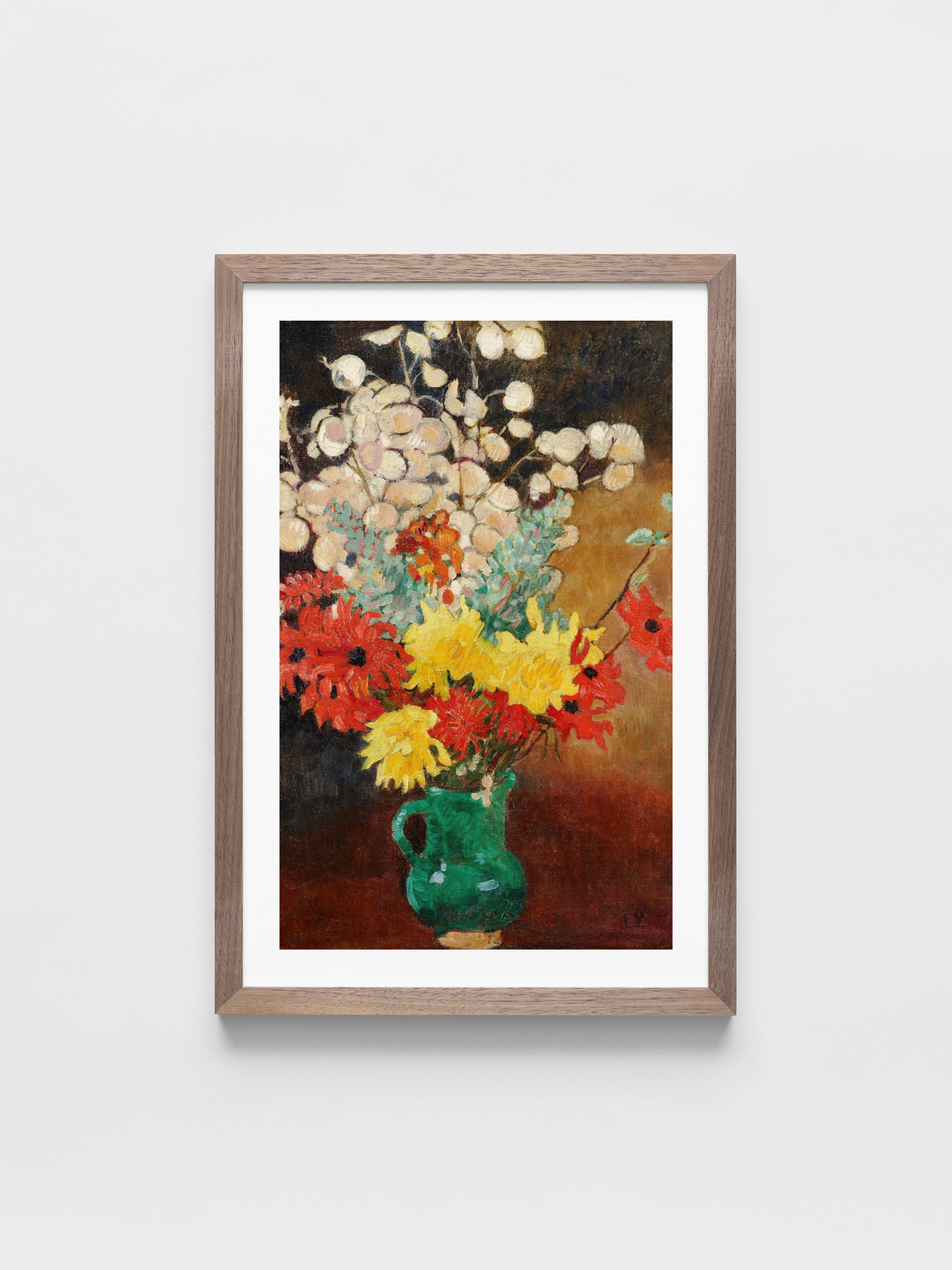 Louis Valtat - Cruche verte, dahlias et fleurs