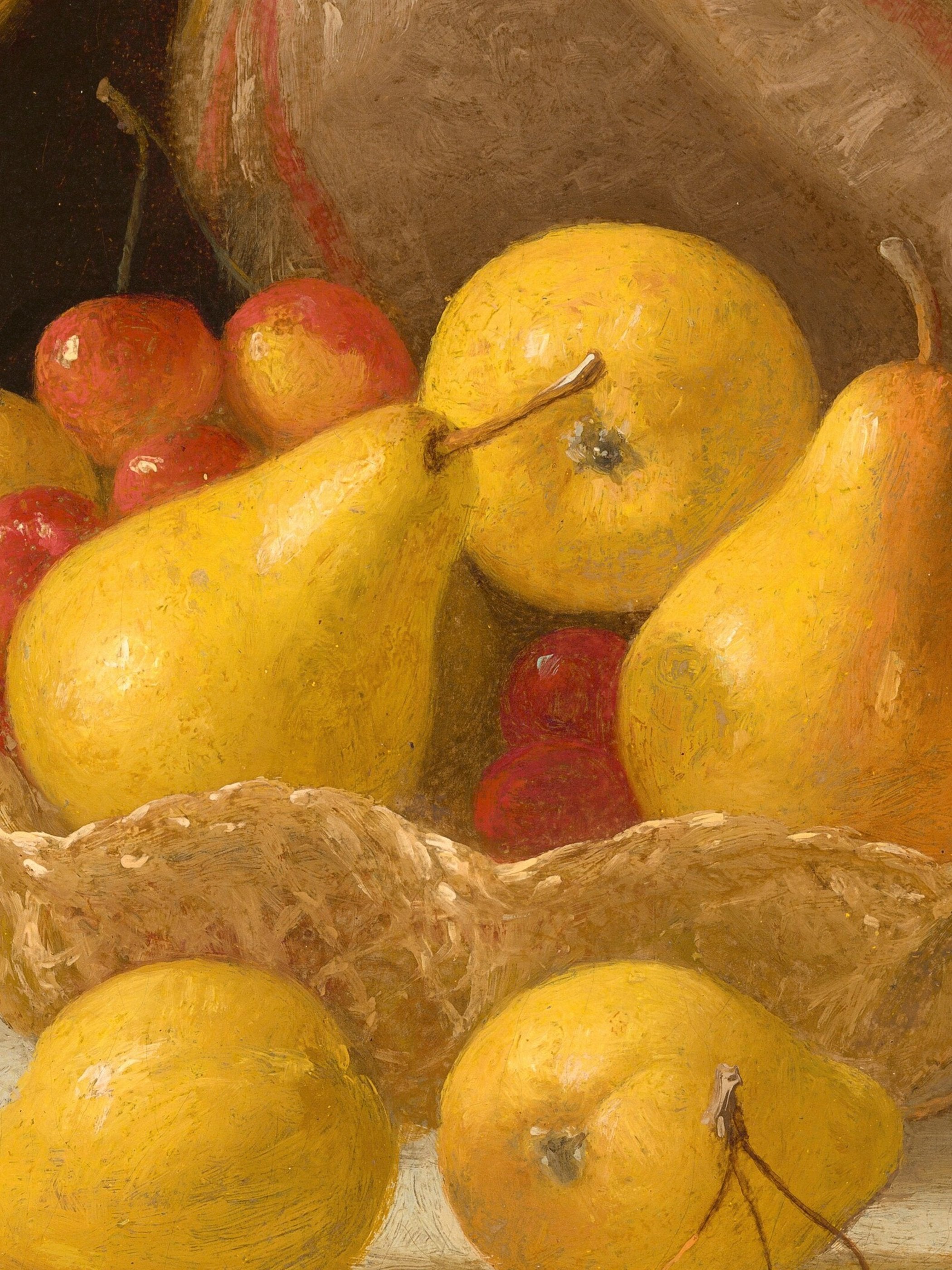 John F. Francis - Basket of Pears and Crabapples