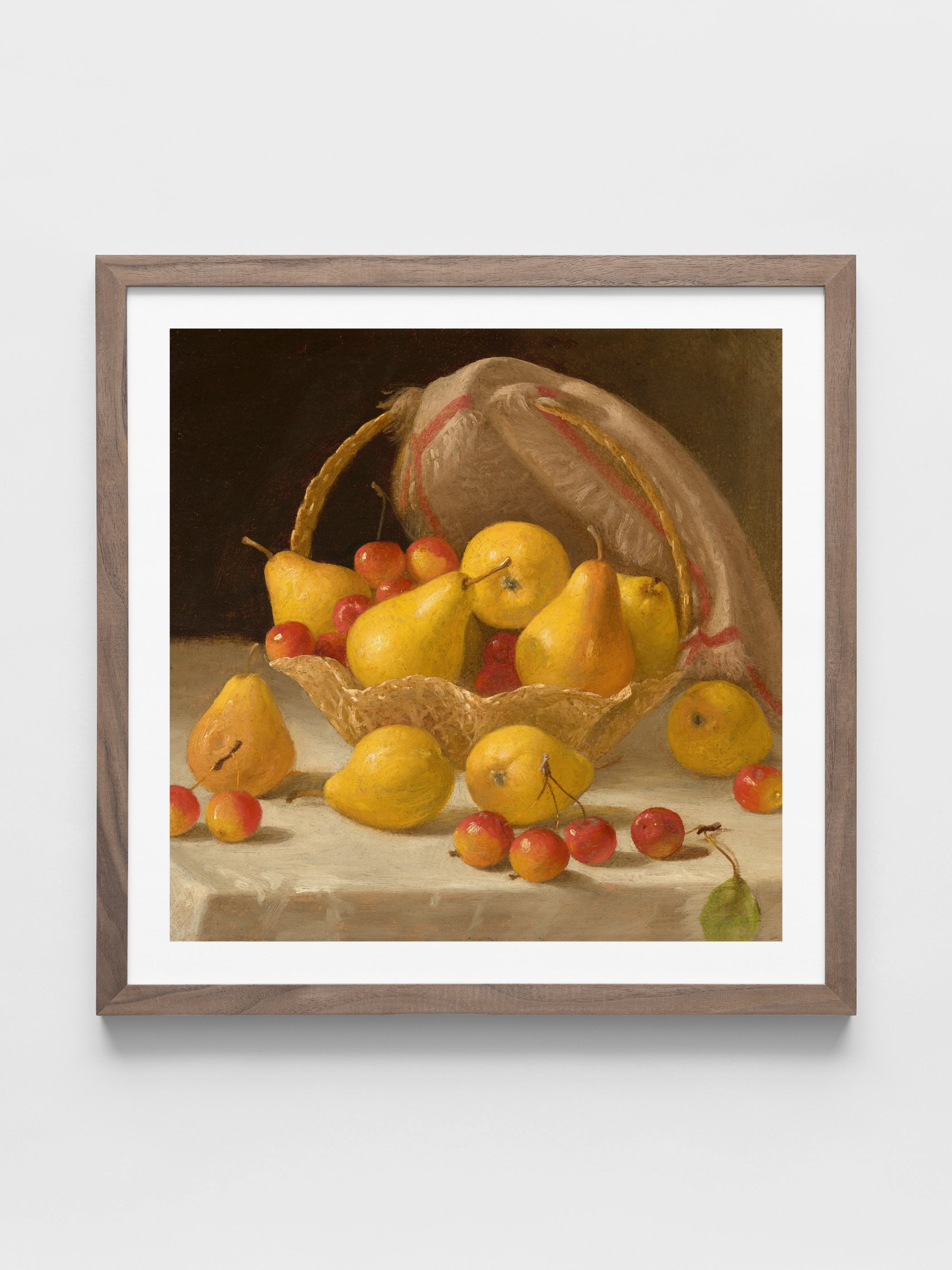 John F. Francis - Basket of Pears and Crabapples