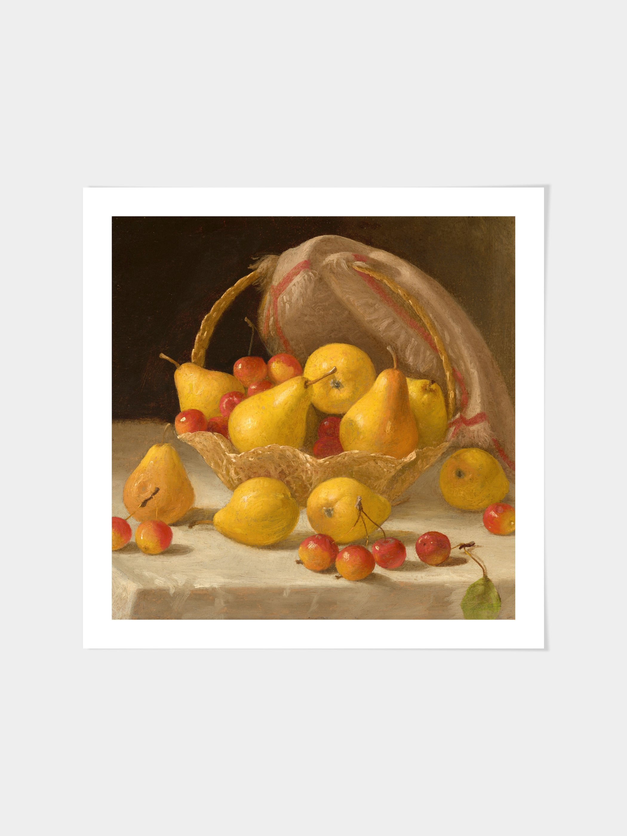 John F. Francis - Basket of Pears and Crabapples