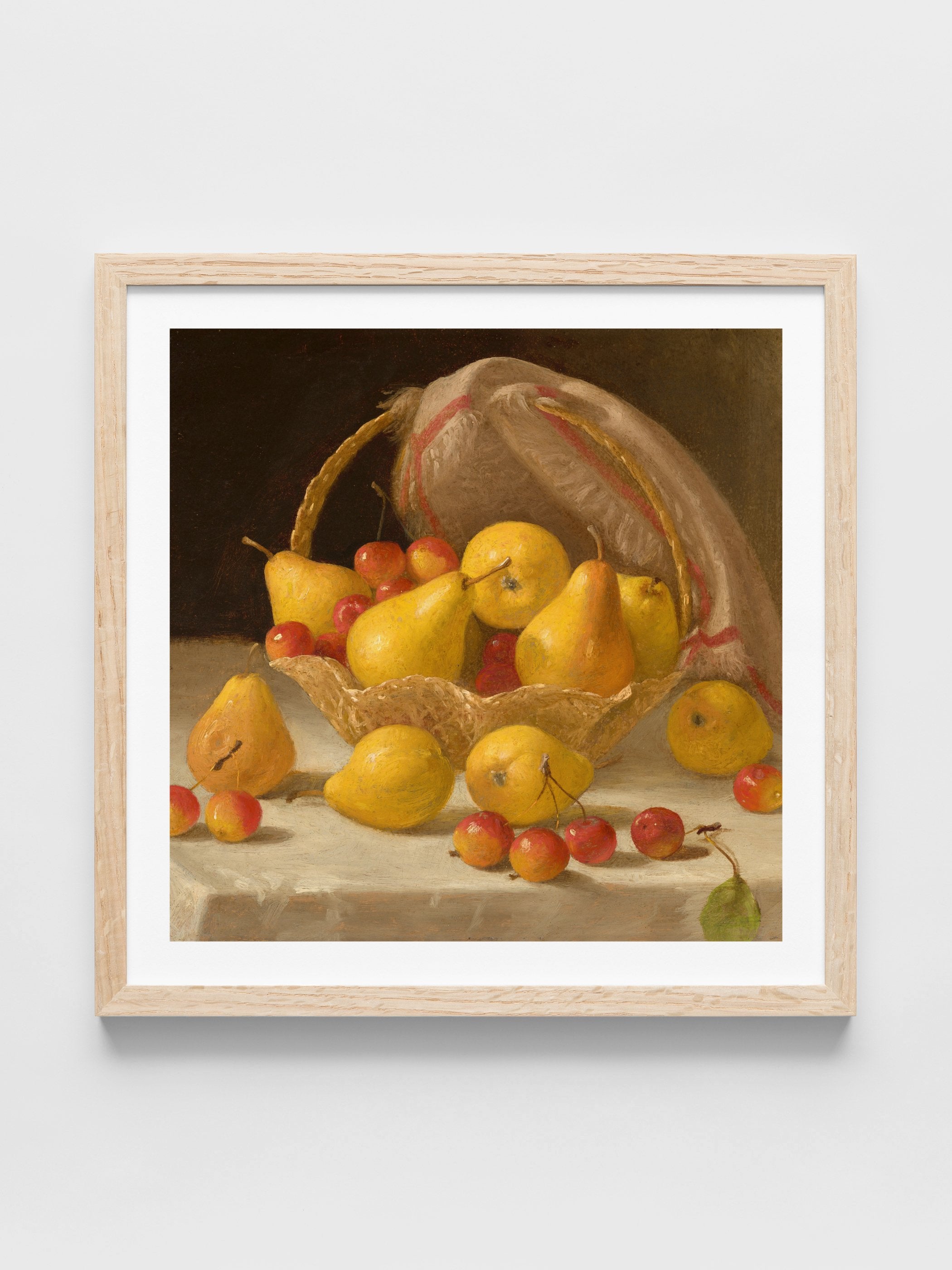 John F. Francis - Basket of Pears and Crabapples