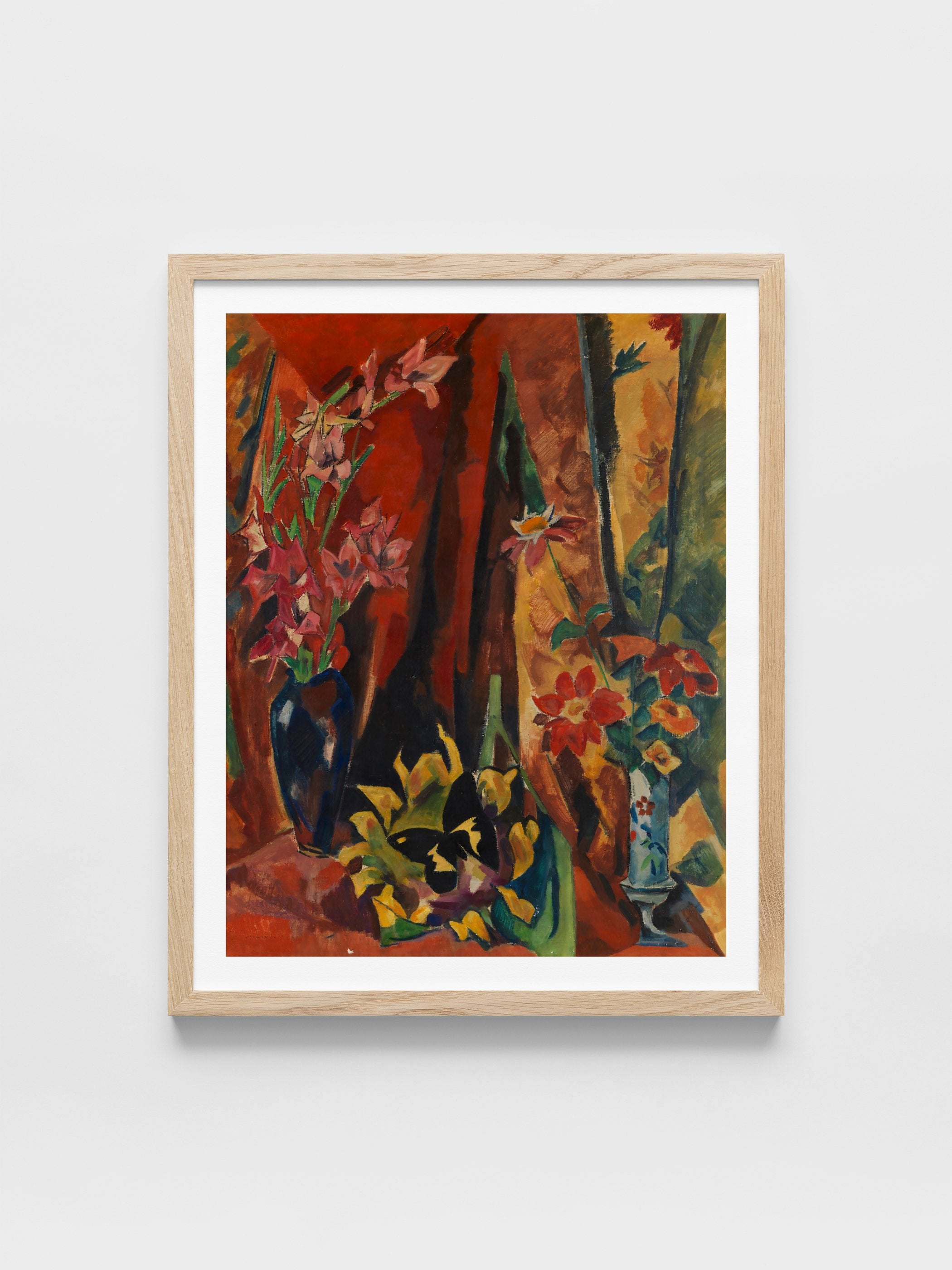 Heinrich Nauen - Flower Still Life with Butterfly