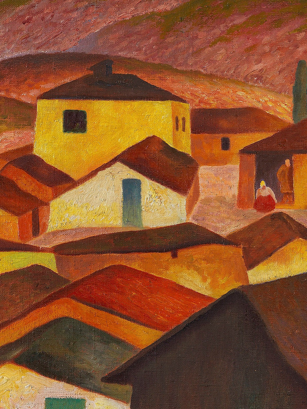 Gustav Wunderwald - Mountain village in Macedonia