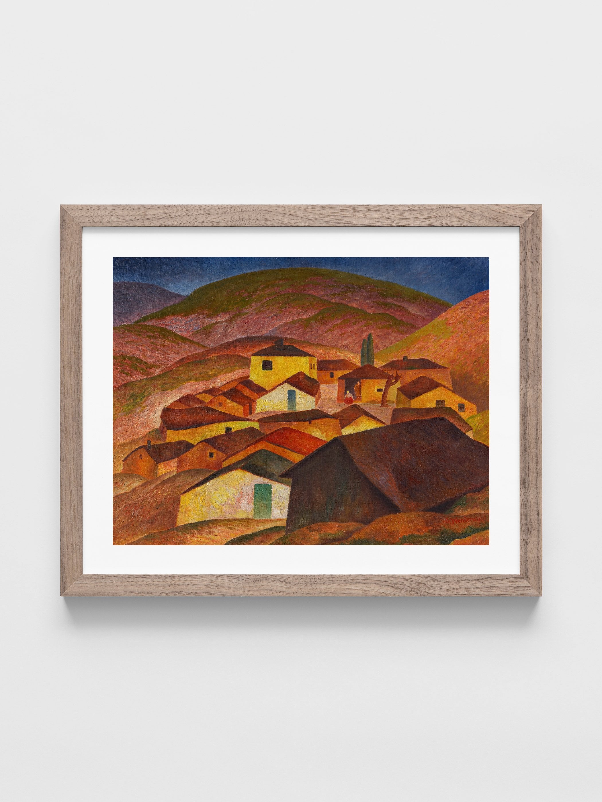 Gustav Wunderwald - Mountain village in Macedonia