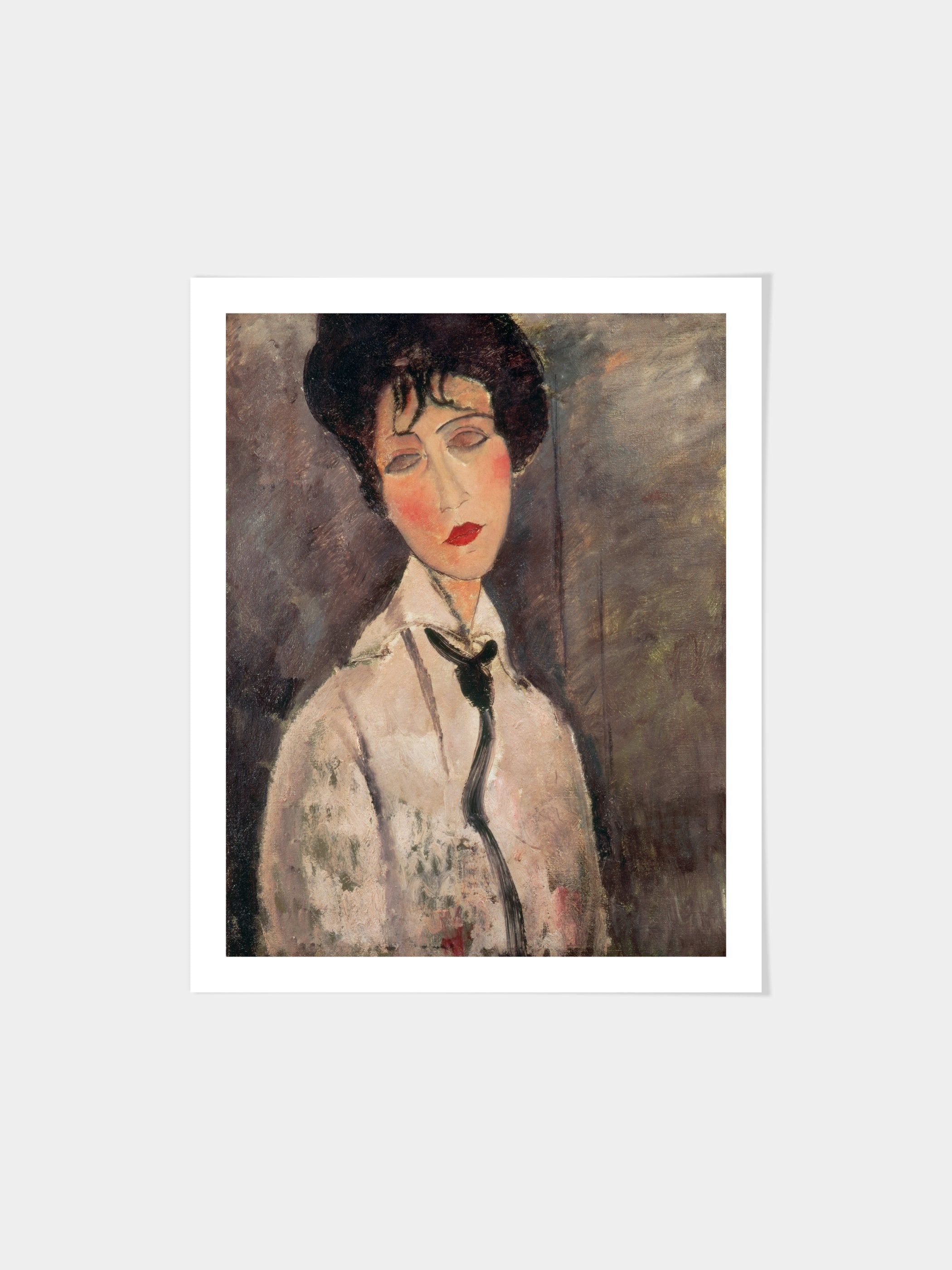 Amedeo Modigliani - Femme a la cravatte noire (Woman with Black Tie)