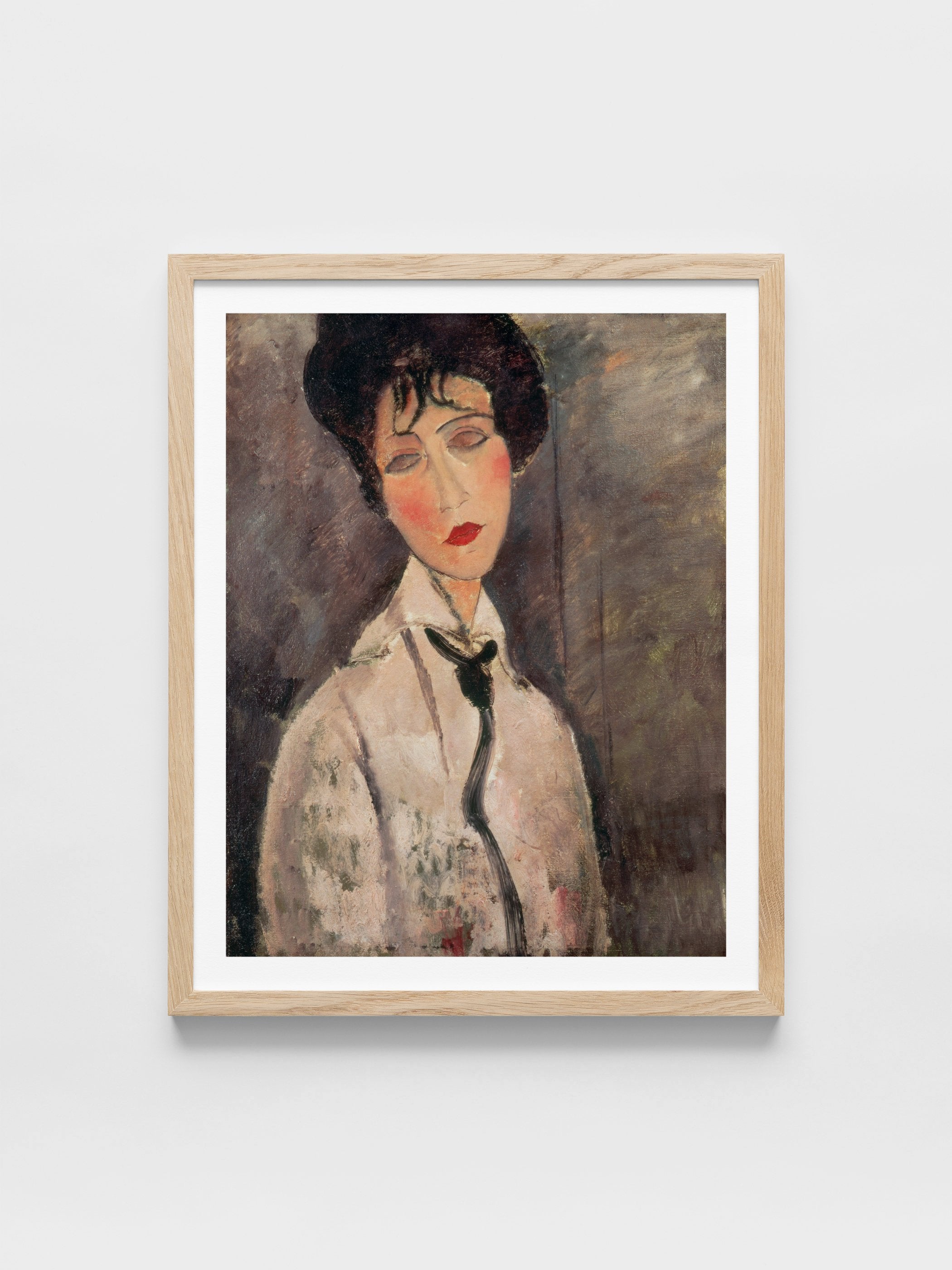 Amedeo Modigliani - Femme a la cravatte noire (Woman with Black Tie)