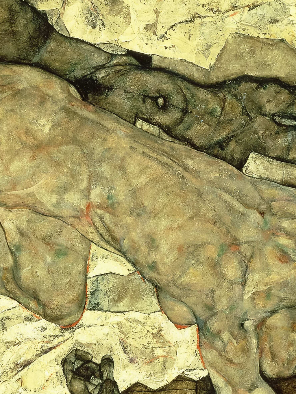 Egon Schiele - Lovers (Man and Woman I); Liebespaar (Mann und Frau I)