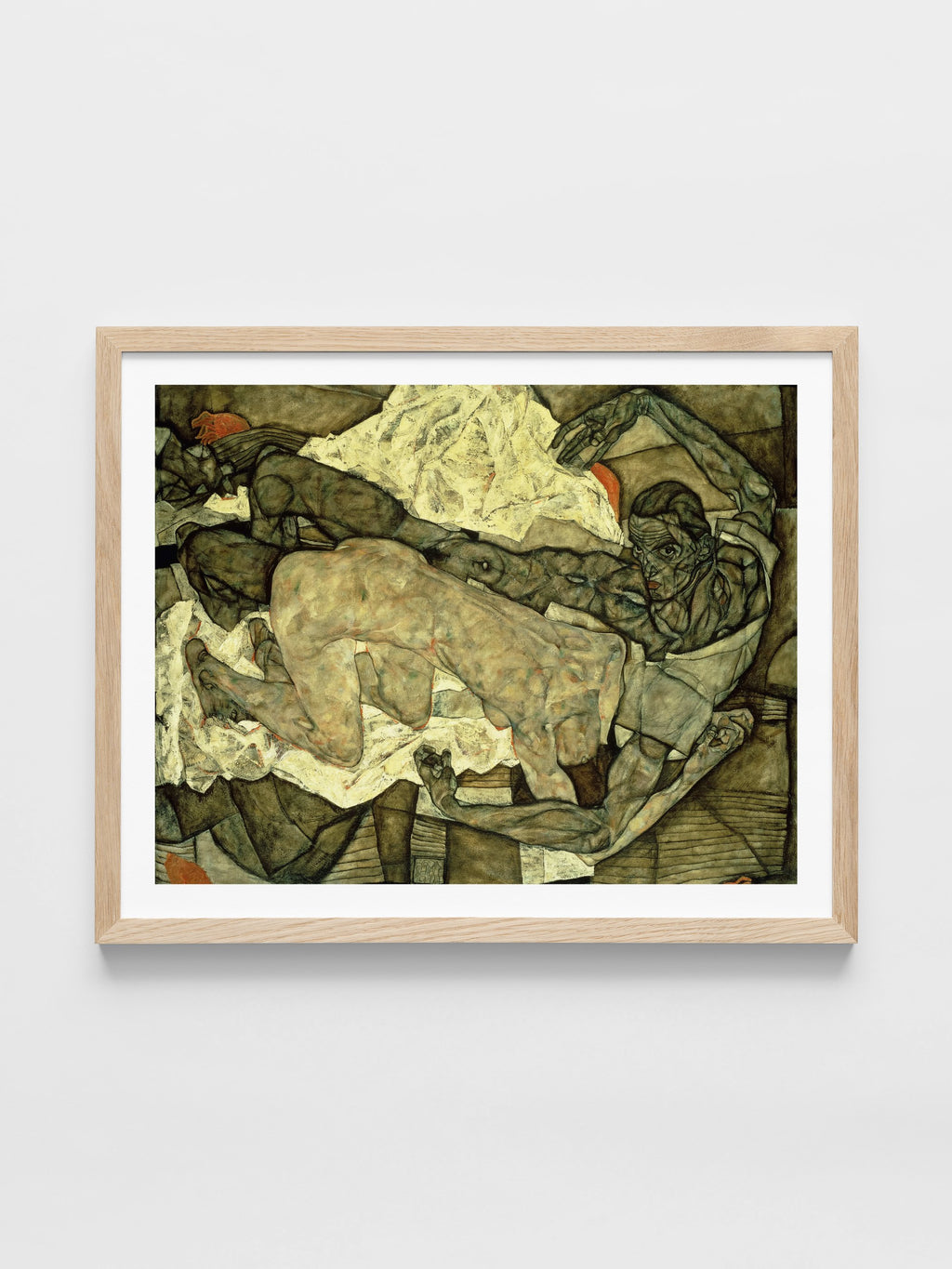 Egon Schiele - Lovers (Man and Woman I); Liebespaar (Mann und Frau I)