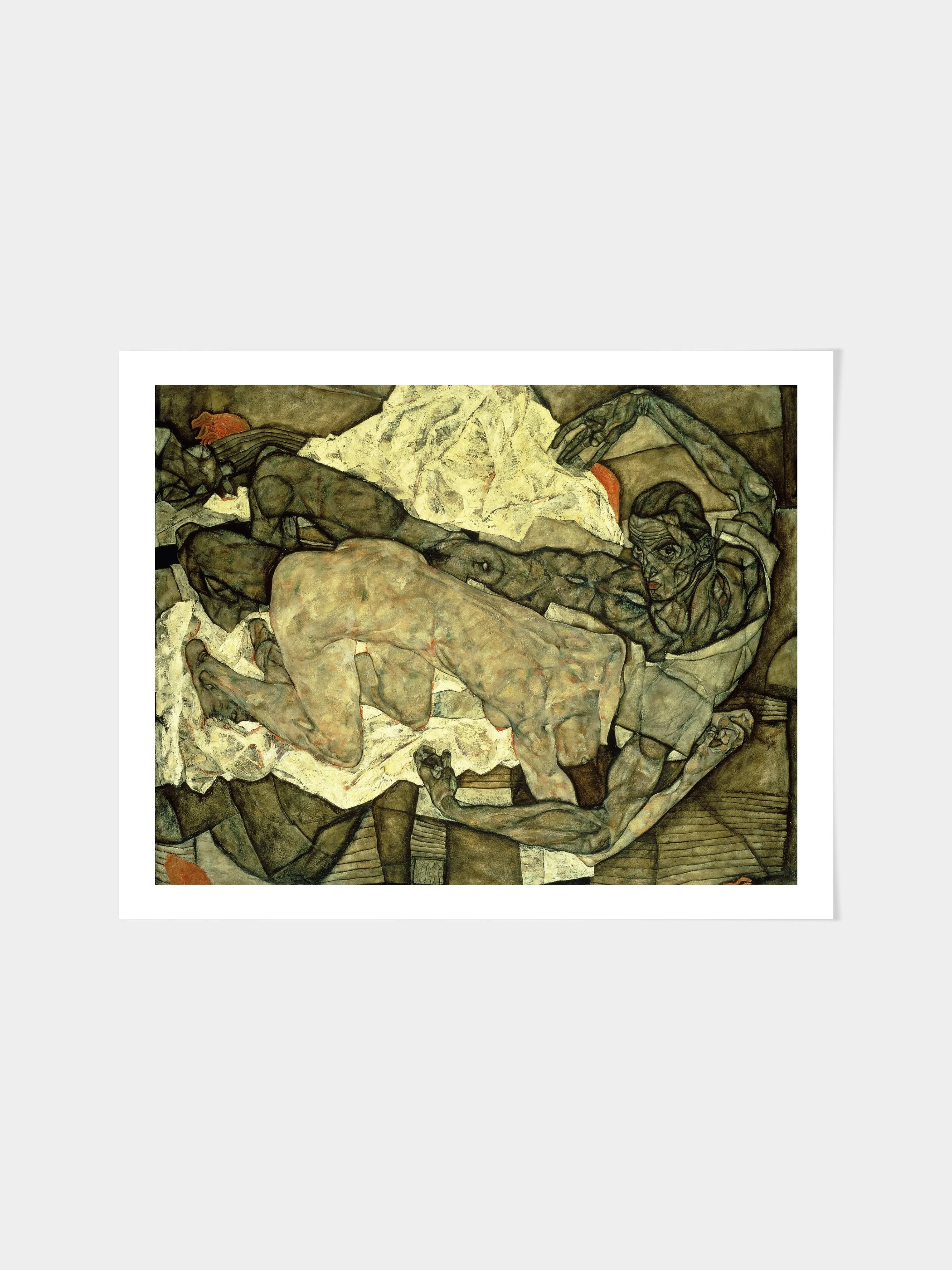 Egon Schiele - Lovers (Man and Woman I); Liebespaar (Mann und Frau I)