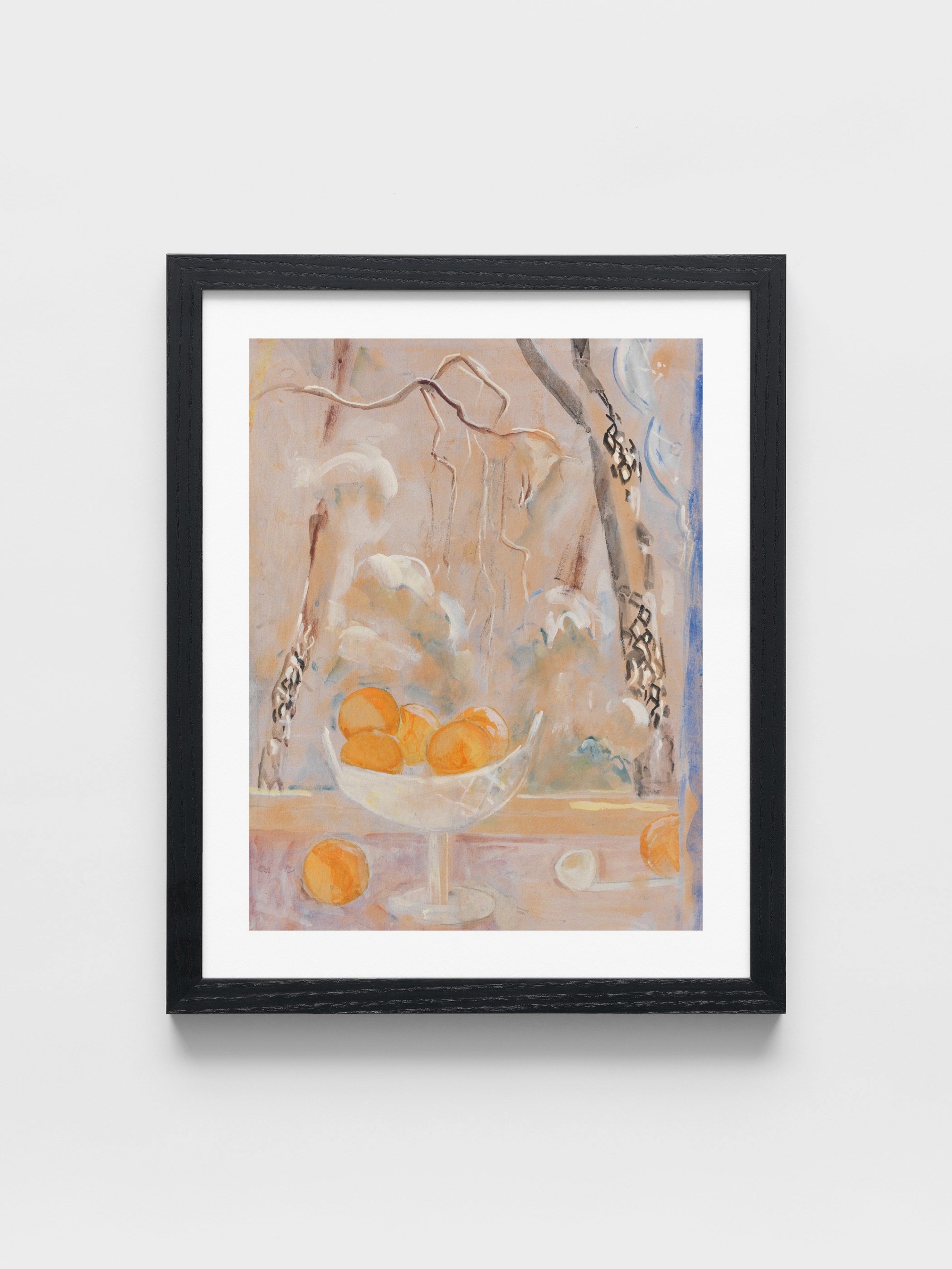 Oskar Moll - Obstschale mit Winterlandschaft