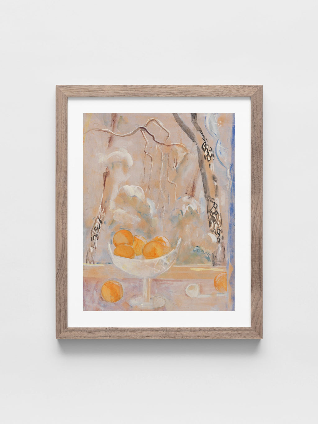 Obstschale mit Winterlandschaft