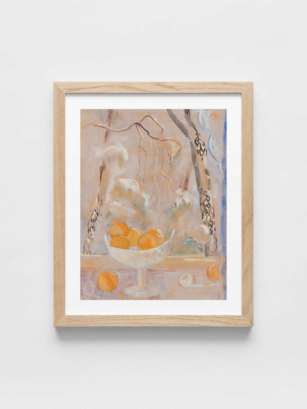 Oskar Moll - Obstschale mit Winterlandschaft